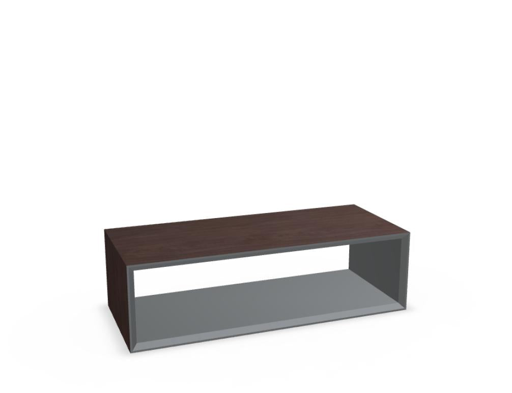 Gravity GAV6 - Kaffeetisch in Furnier Amerkian. Nussbaum präsentiert im Onlineshop von KAQTU Design AG. Couchtisch ist von Mdd