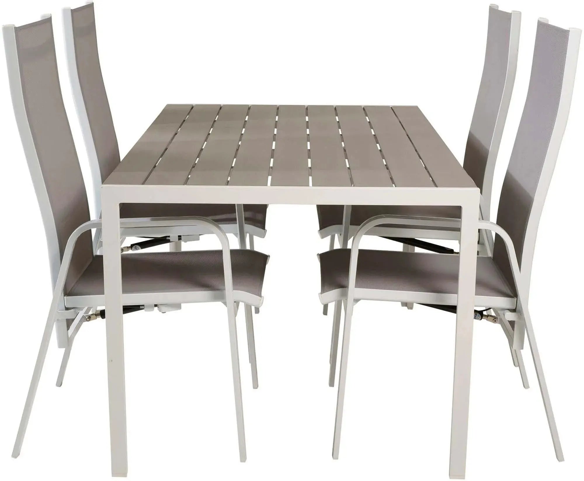 Stilvolles Break Outdoor-Set: 150cm Tisch & 4 Copacabana Stühle.