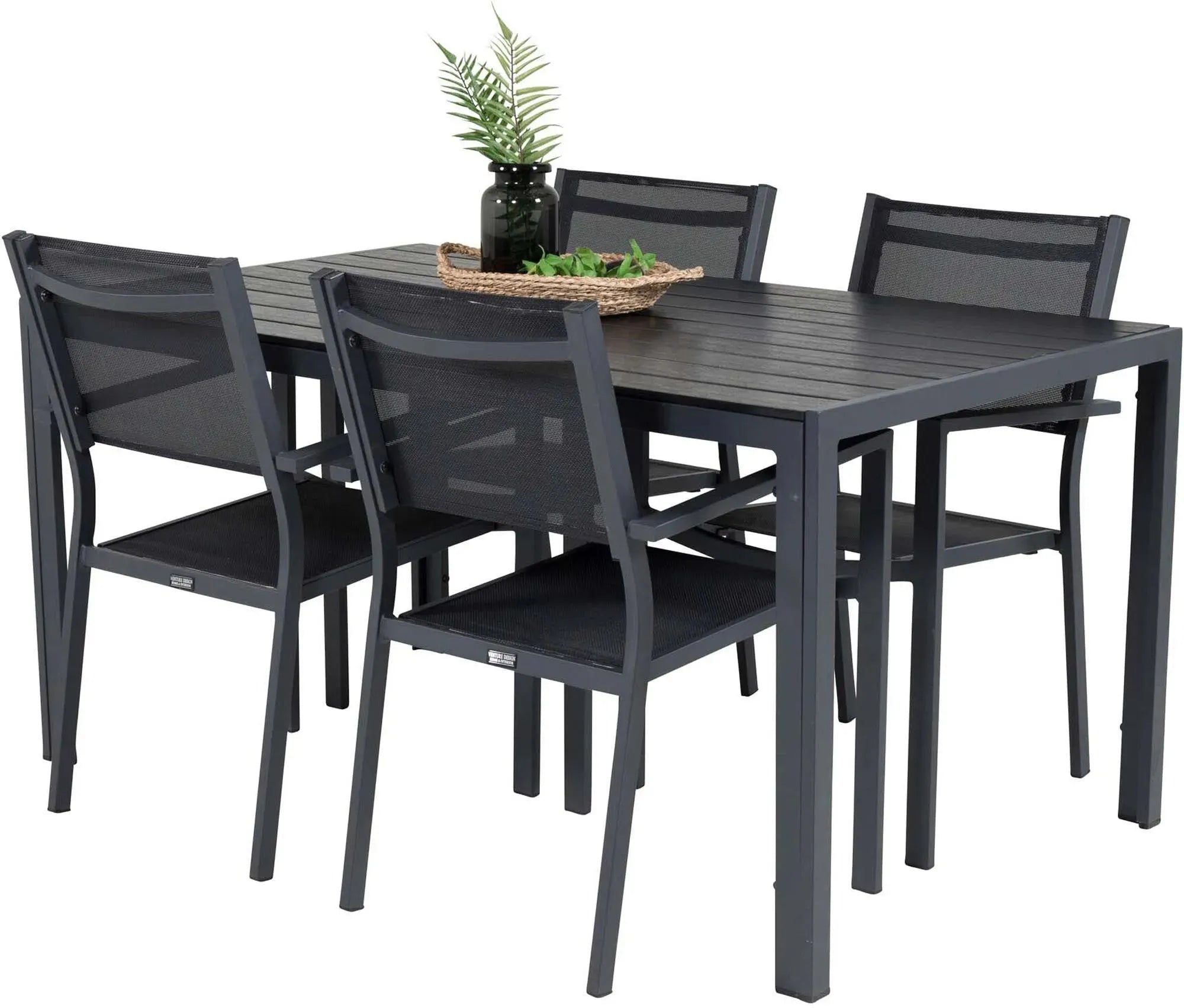 Venture Home: Break Tischset 150cm mit 4 Copacabana Stühlen.