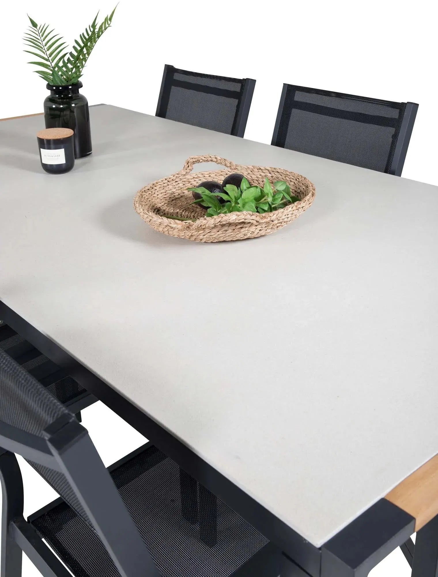 Elegantes Texas Tischset für 6, perfekt für gesellige Gartenfeste.