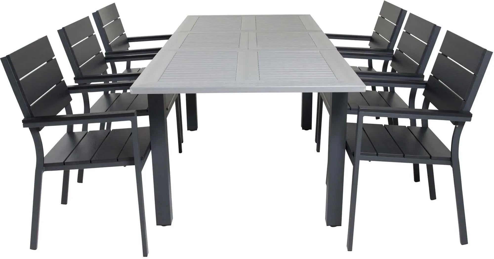 Venture Home Albany: Anpassbares Outdoor-Set mit 6 Stühlen.