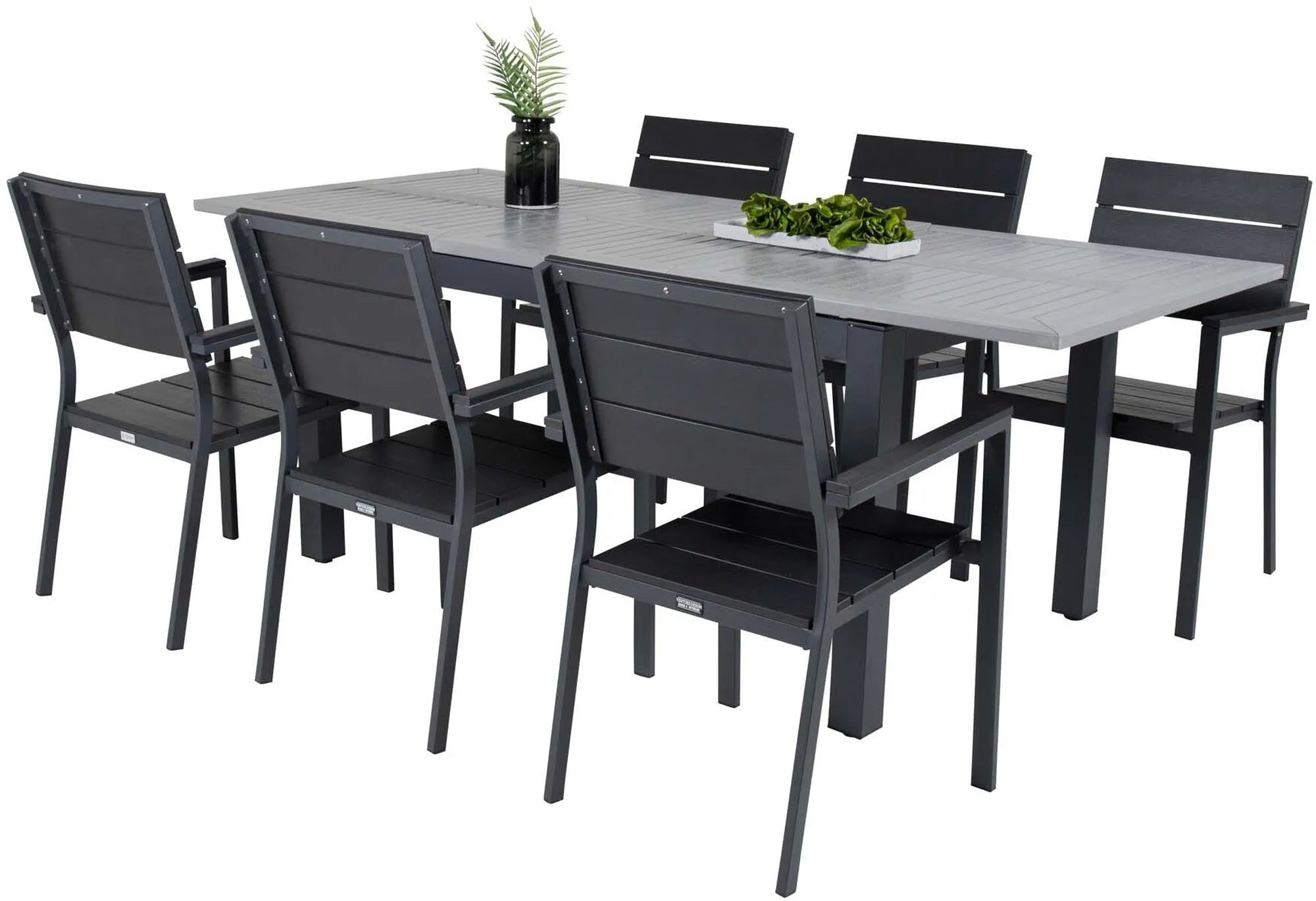 Venture Home Albany: Stilvolles, erweiterbares Outdoor-Esstischset.
