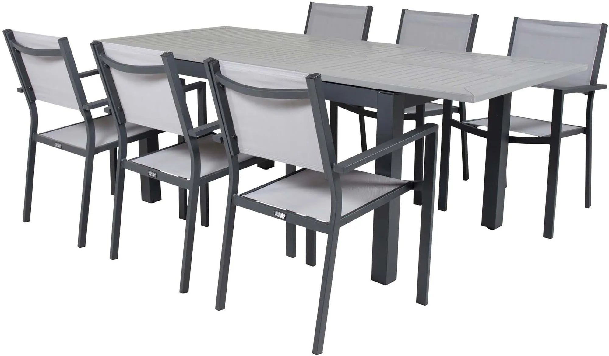 Venture Home Albany: Stilvolles, erweiterbares Outdoor-Esstischset.