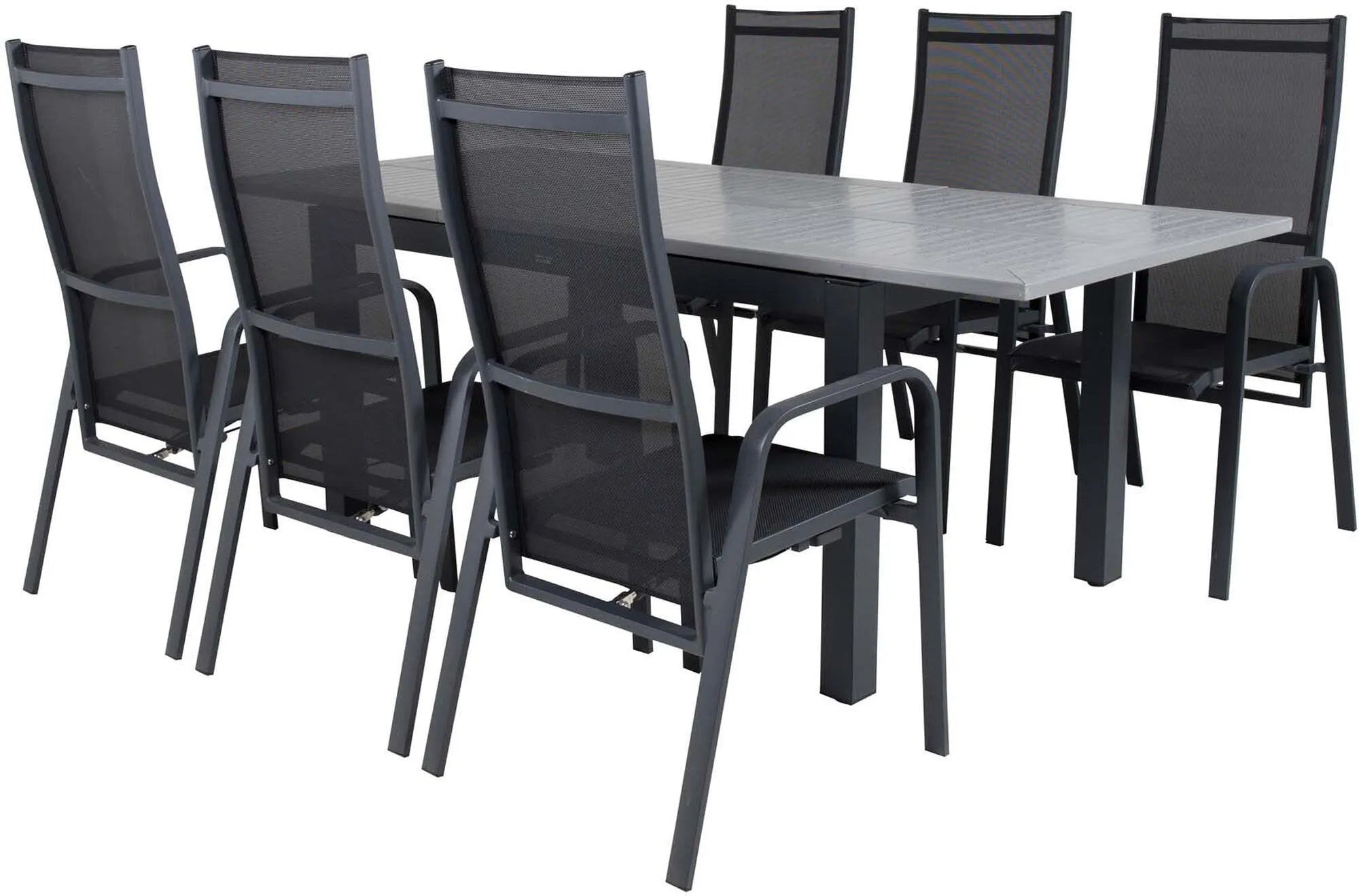 Venture Home Albany: Stilvolles, erweiterbares Outdoor-Esstischset.