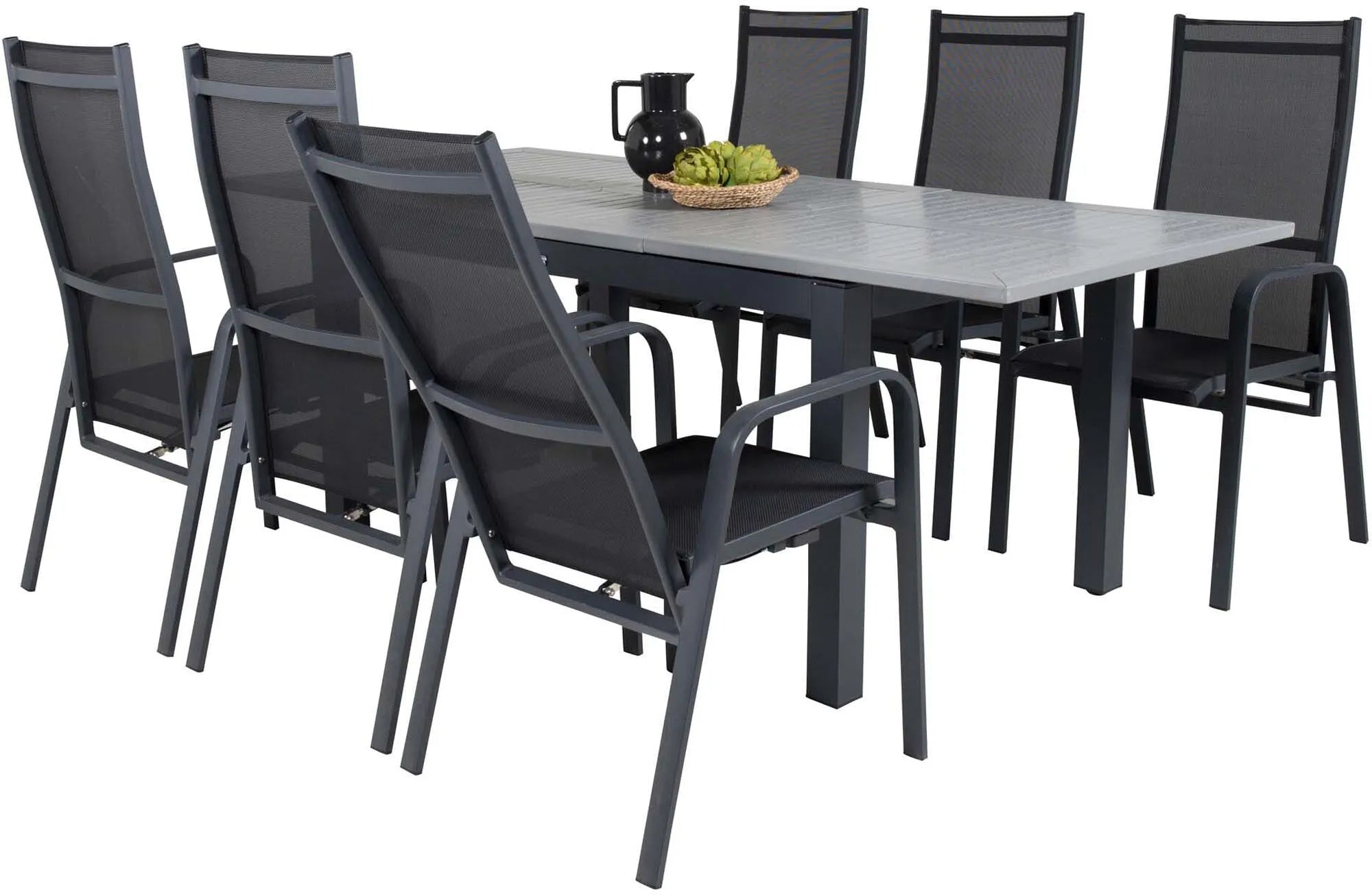 Venture Home Albany: Stilvolles, erweiterbares Outdoor-Esstischset.