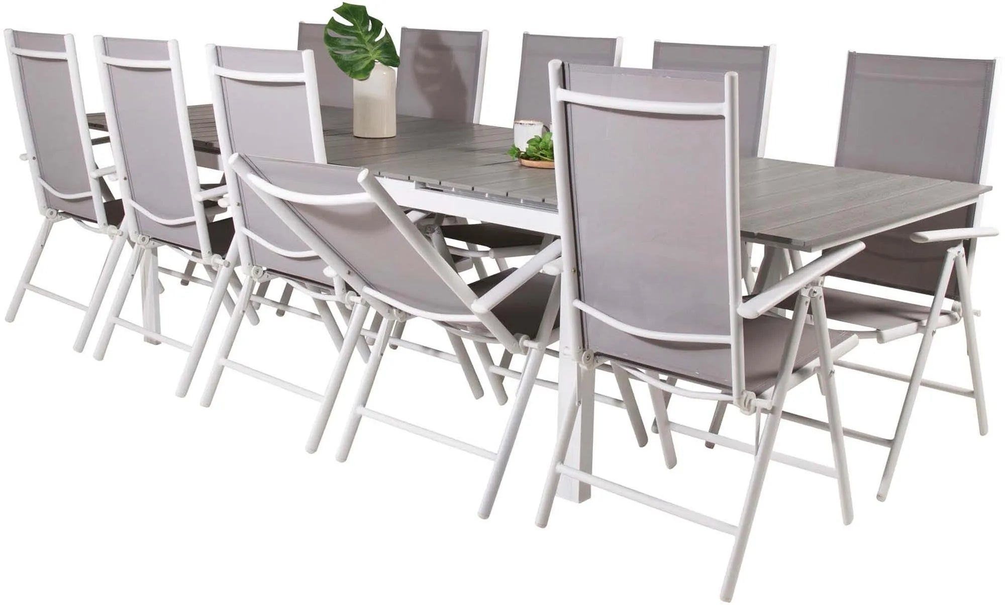 Elegantes Venture Home Tischset für 8, ideal für große Terrassen.