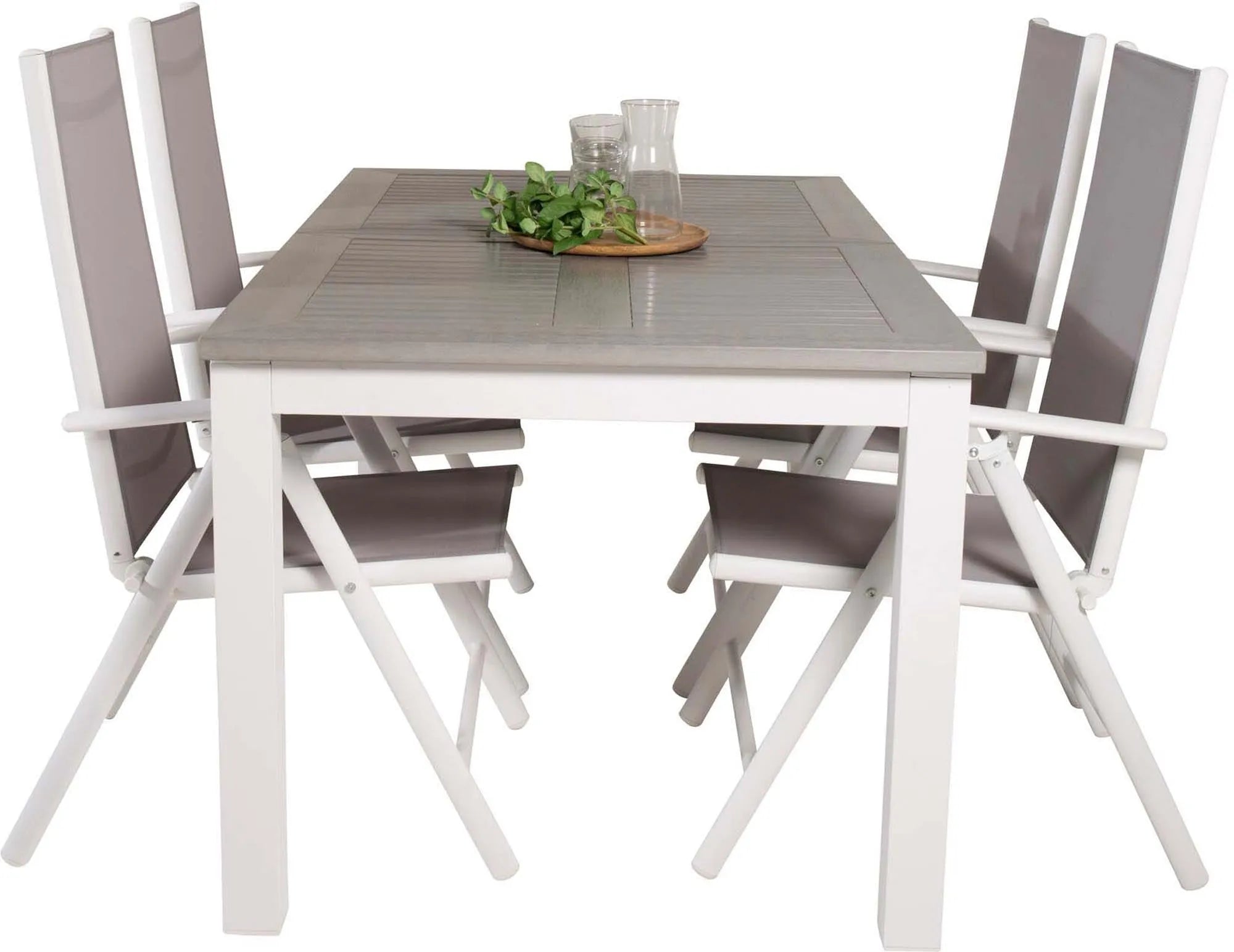 Albany Set: Ausziehbarer Tisch für stilvolle Outdoor-Dinner.