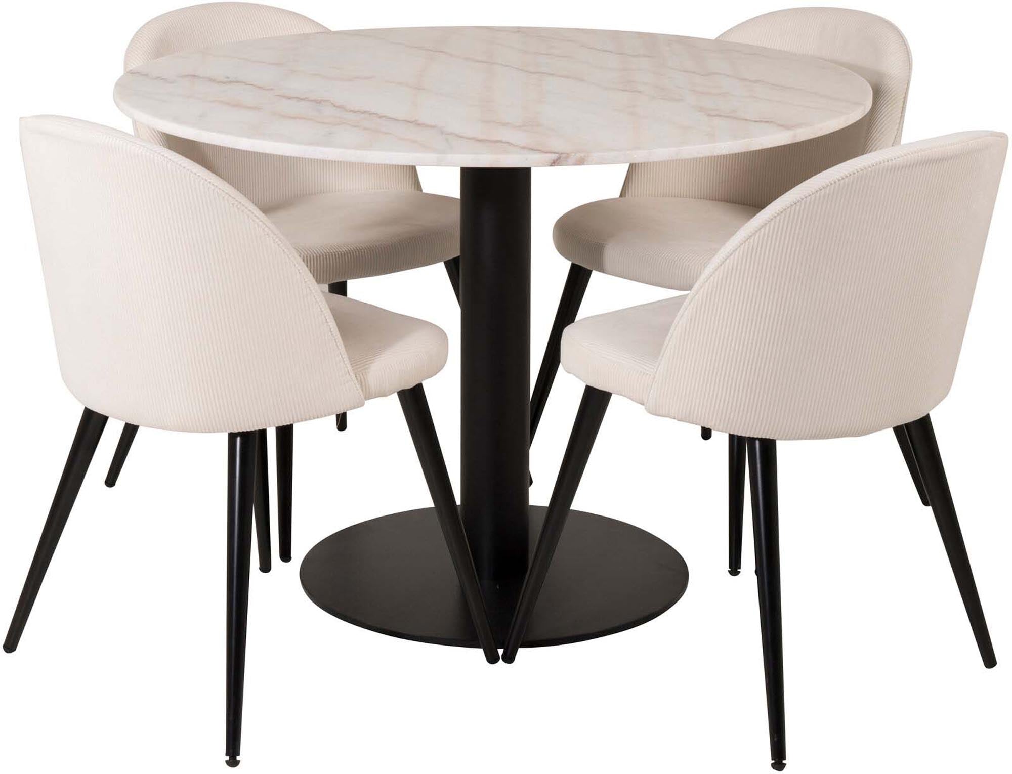 Estelle Esszimmerset + Velvet ⌀106cm