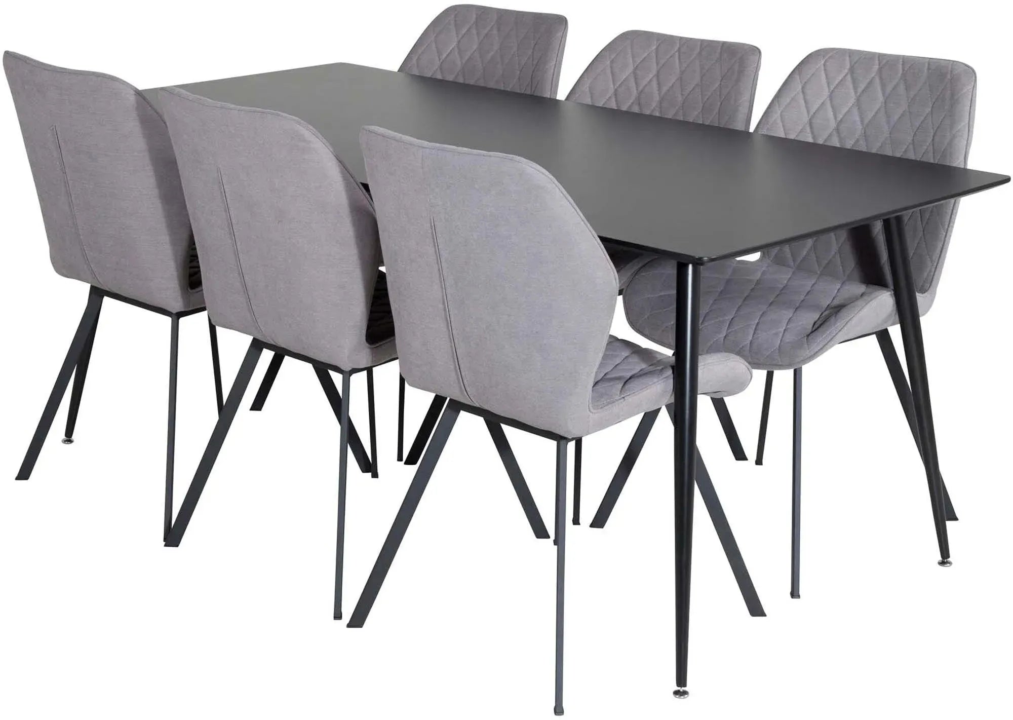 Stilvolles Silar Esszimmerset mit 6 Gemma-Stühlen, 180cm, von Venture.