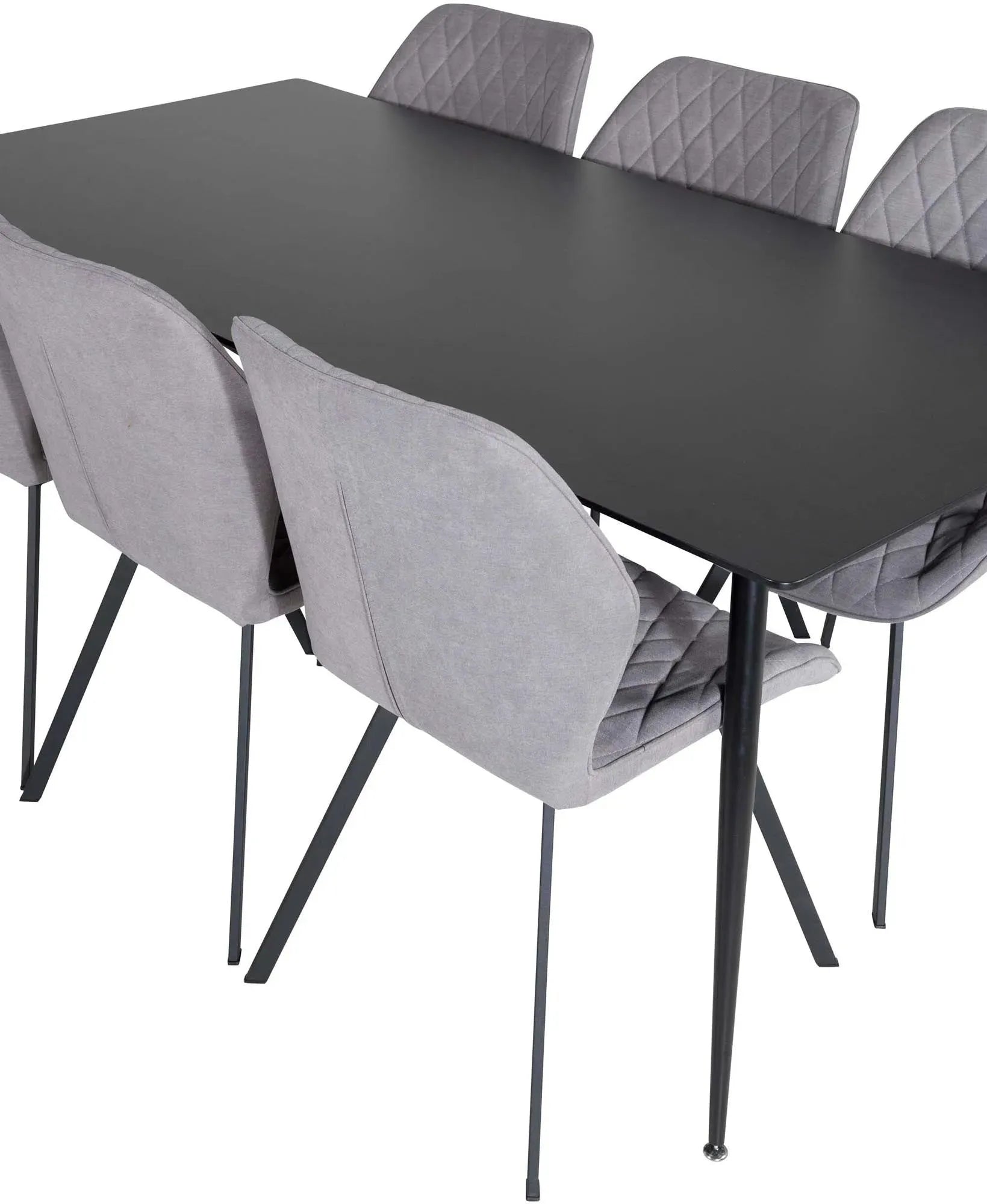 Elegantes Silar Esszimmerset mit 6 Gemma-Stühlen, 180cm, von Venture.