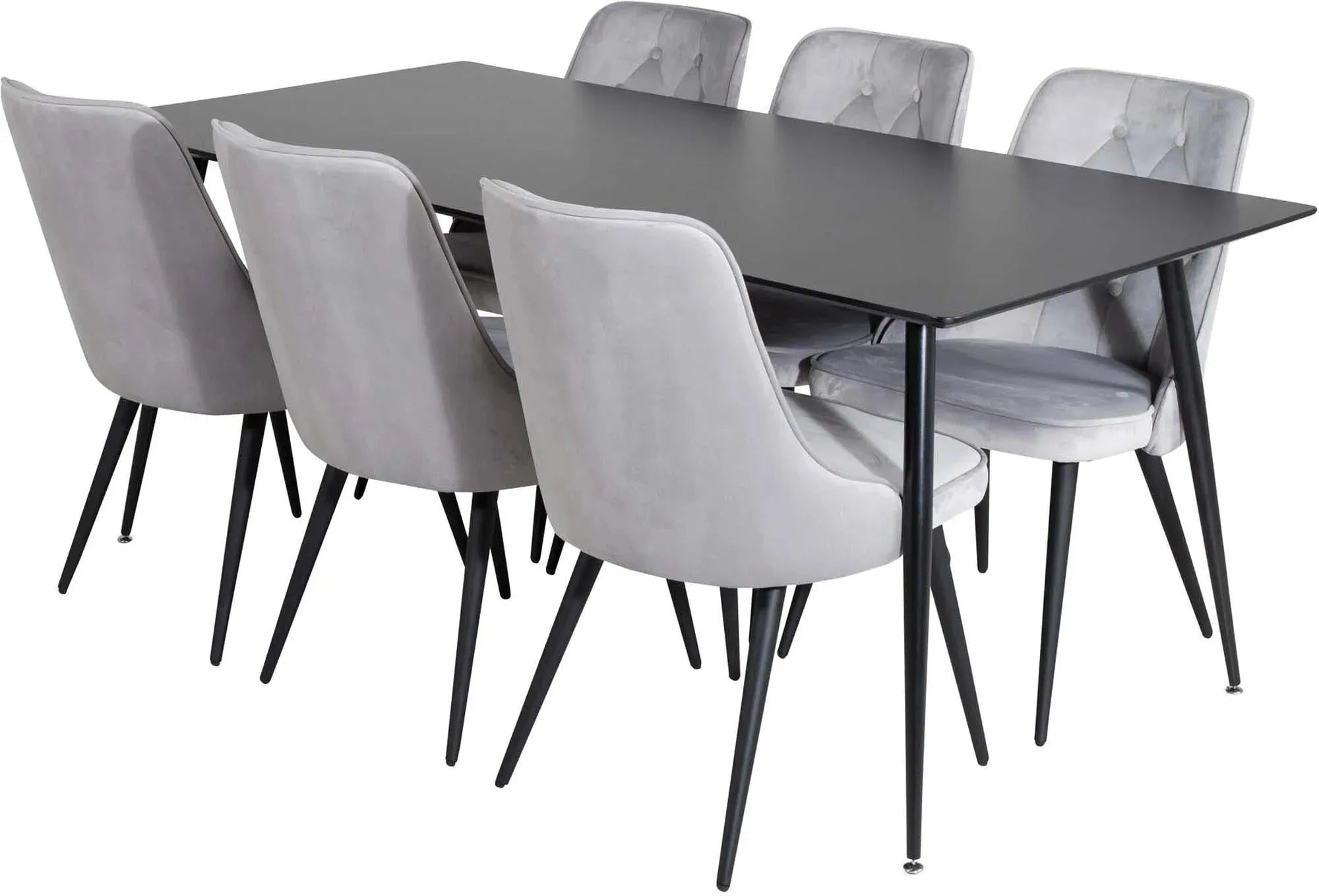 Elegantes Silar Esszimmerset: 180cm Tisch & 6 Stühle von Venture Home.