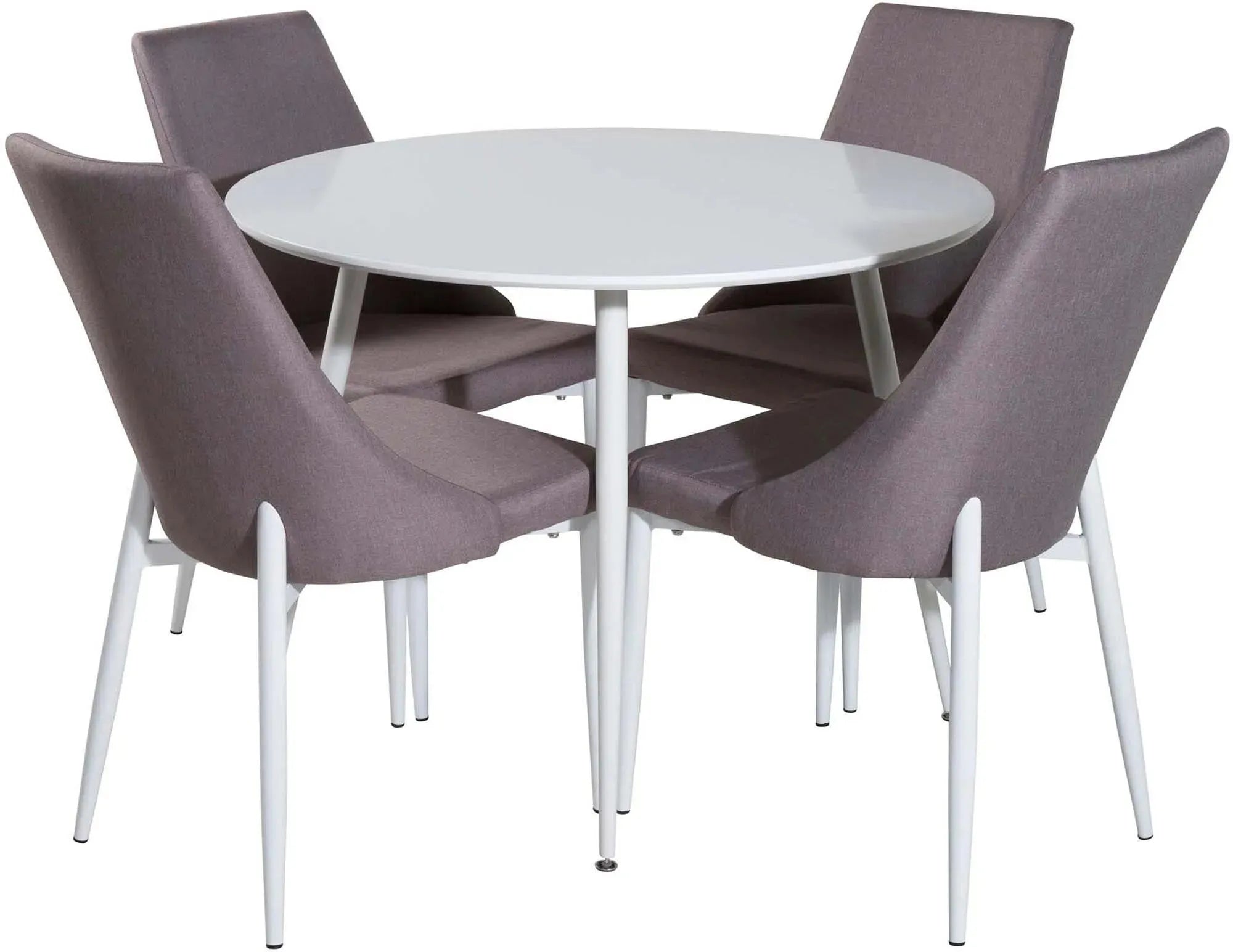 Stilvolles Esszimmerset Plaza + Leone, 100cm, 4 Stühle, Venture Home.