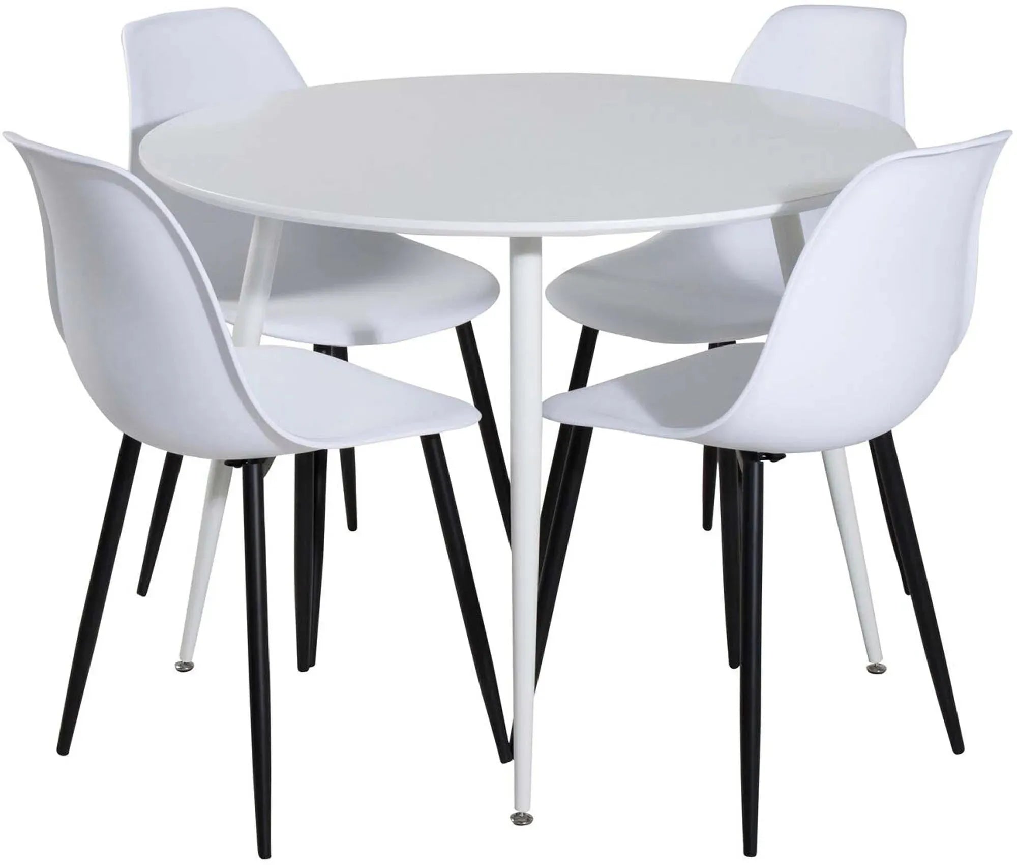 Modernes Plaza Esszimmerset: 100cm Tisch & 4 Stühle von Venture Home.