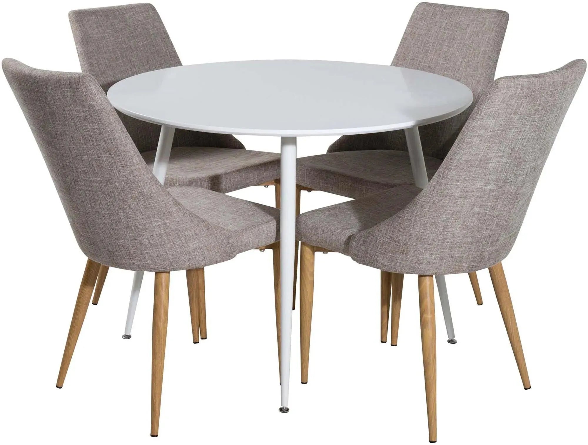 Modernes Esszimmerset Plaza + Leone, 100cm, 4 Stühle, Venture Home.