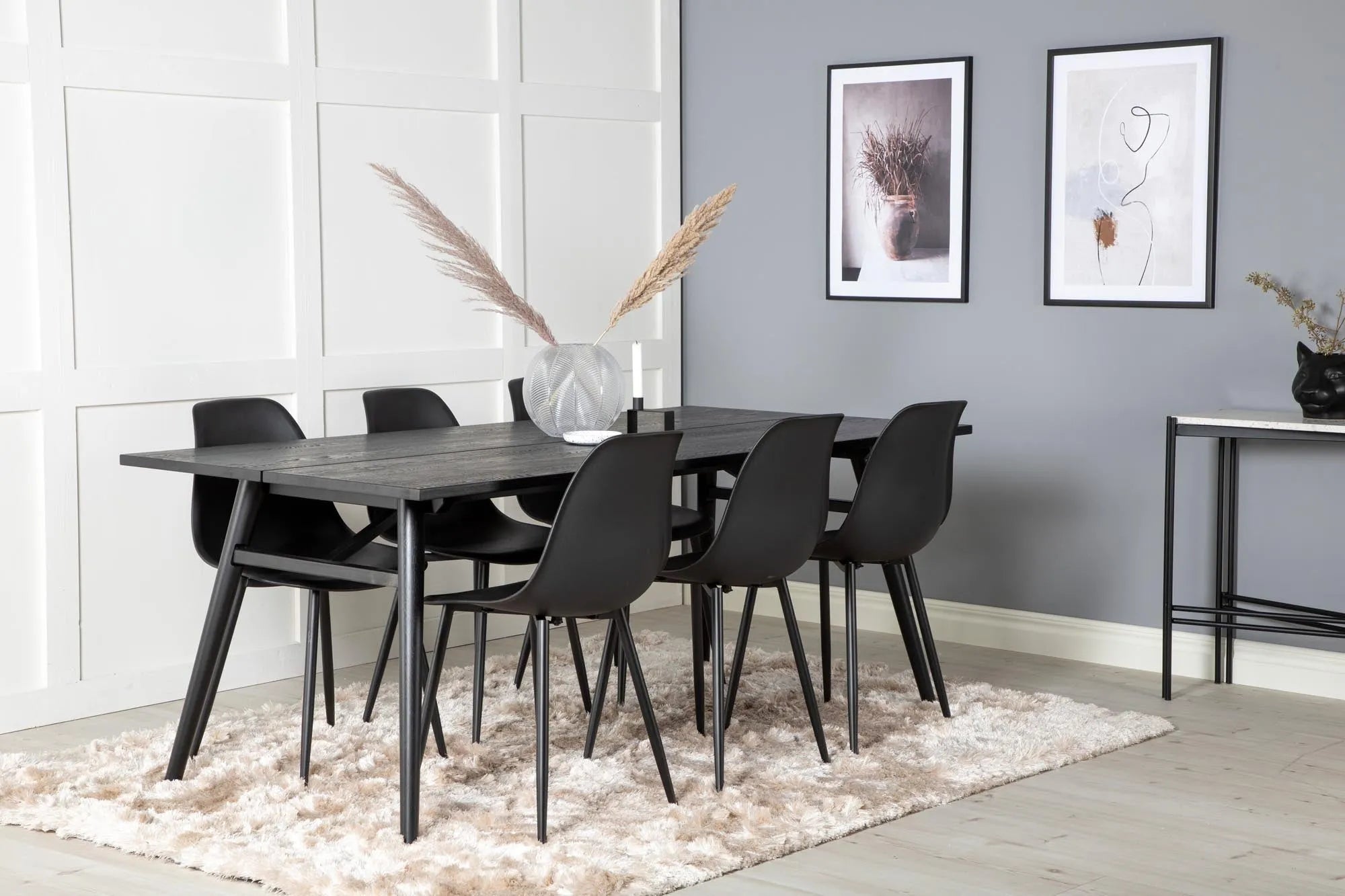 Venture Home Esszimmerset: Ausziehbar, 6 Plätze, 195cm, modern.