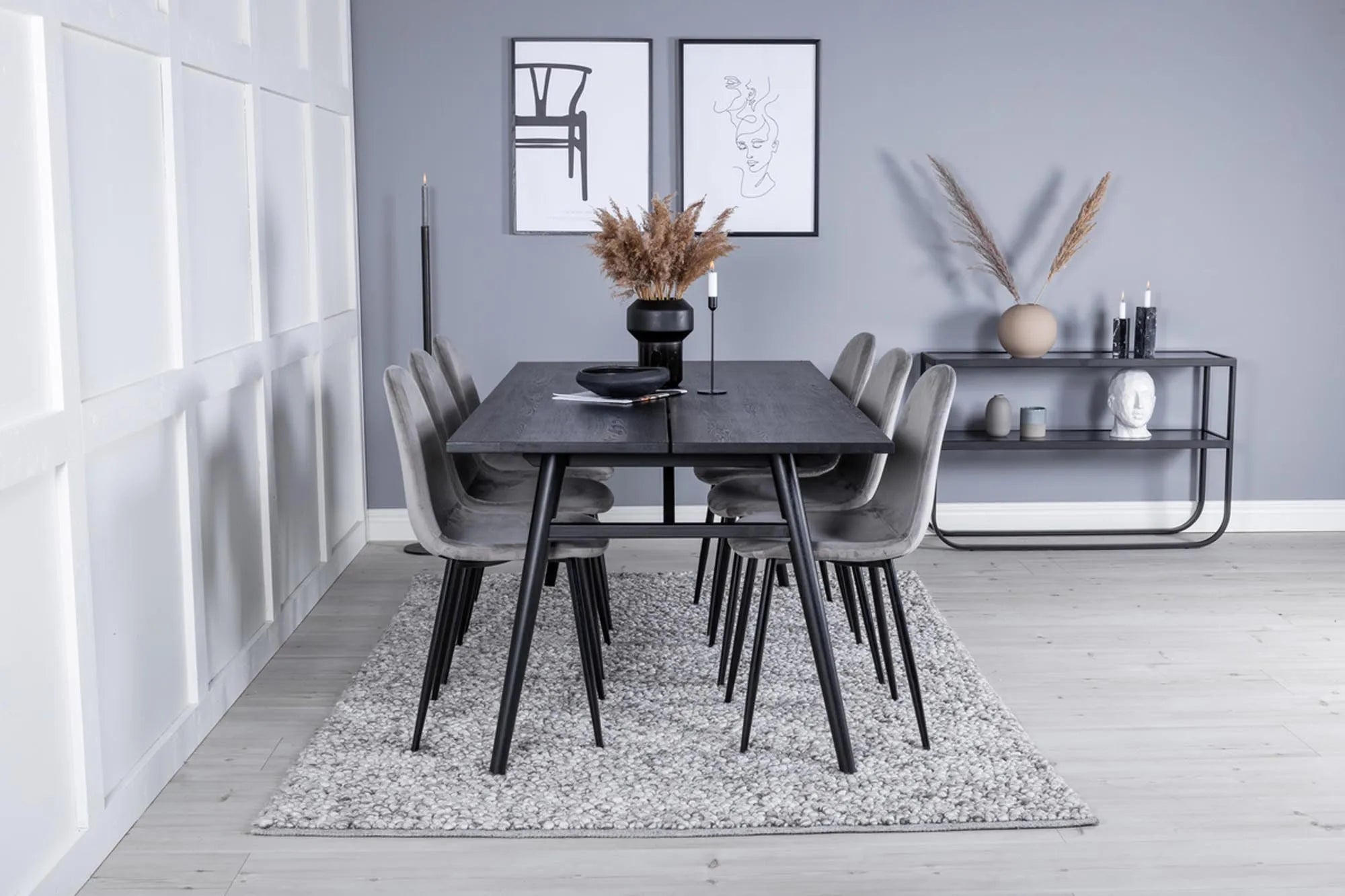 Venture Home: Stilvolles Esszimmerset, erweiterbar auf 195cm, 6 Plätze.