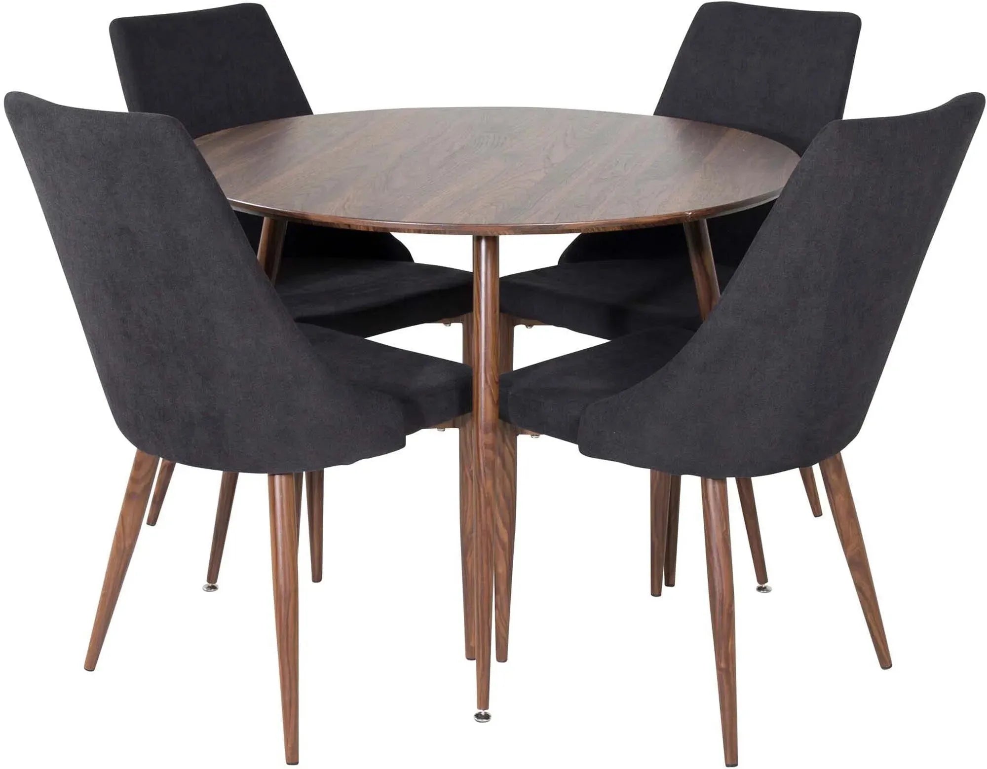 Elegantes Esszimmerset Plaza + Leone, 100cm, 4 Stühle, Venture Home.