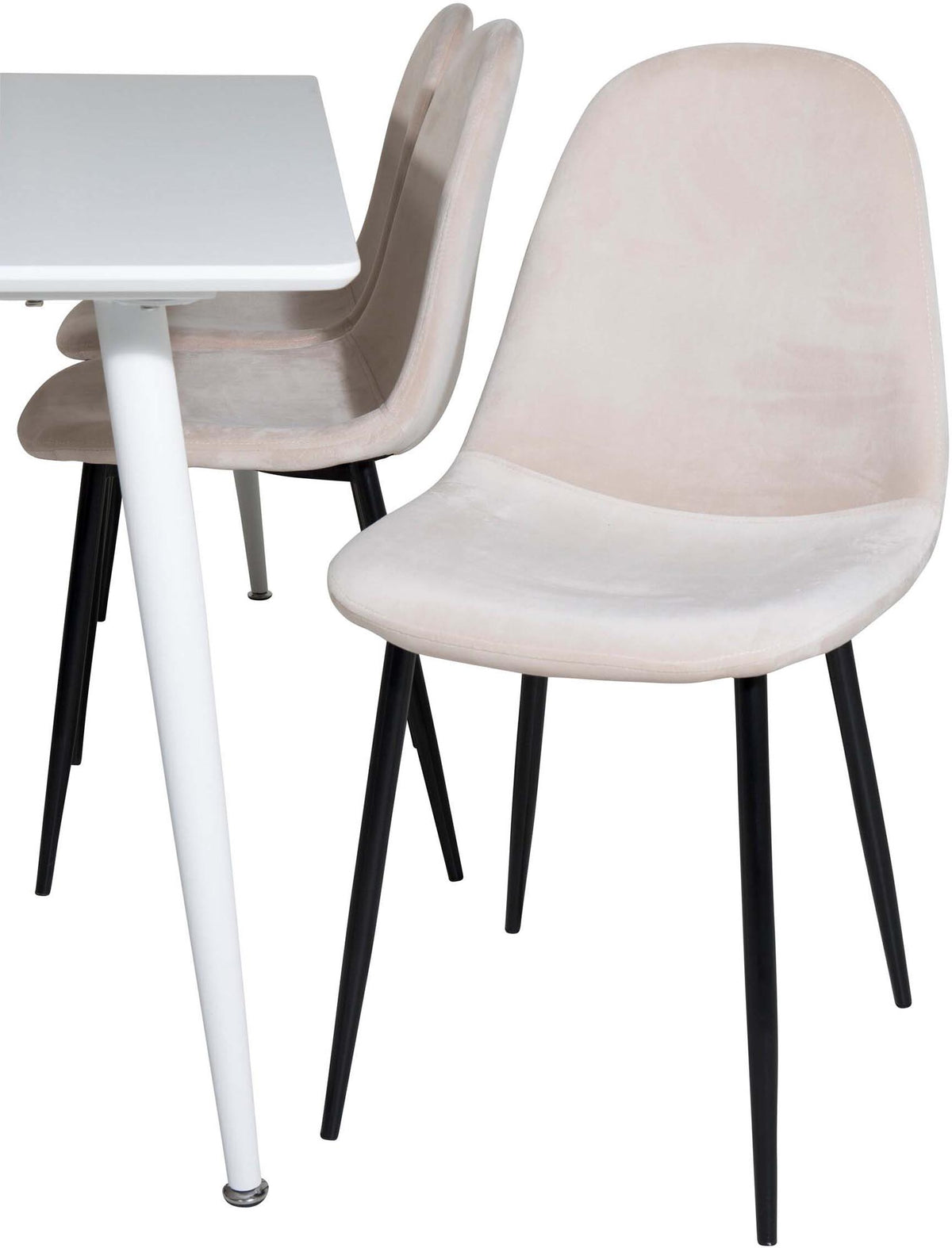 Polar Esszimmerset + Polar 180cm/6St. in Beige, Schwarz präsentiert im Onlineshop von KAQTU Design AG. Esszimmerset ist von Venture Home