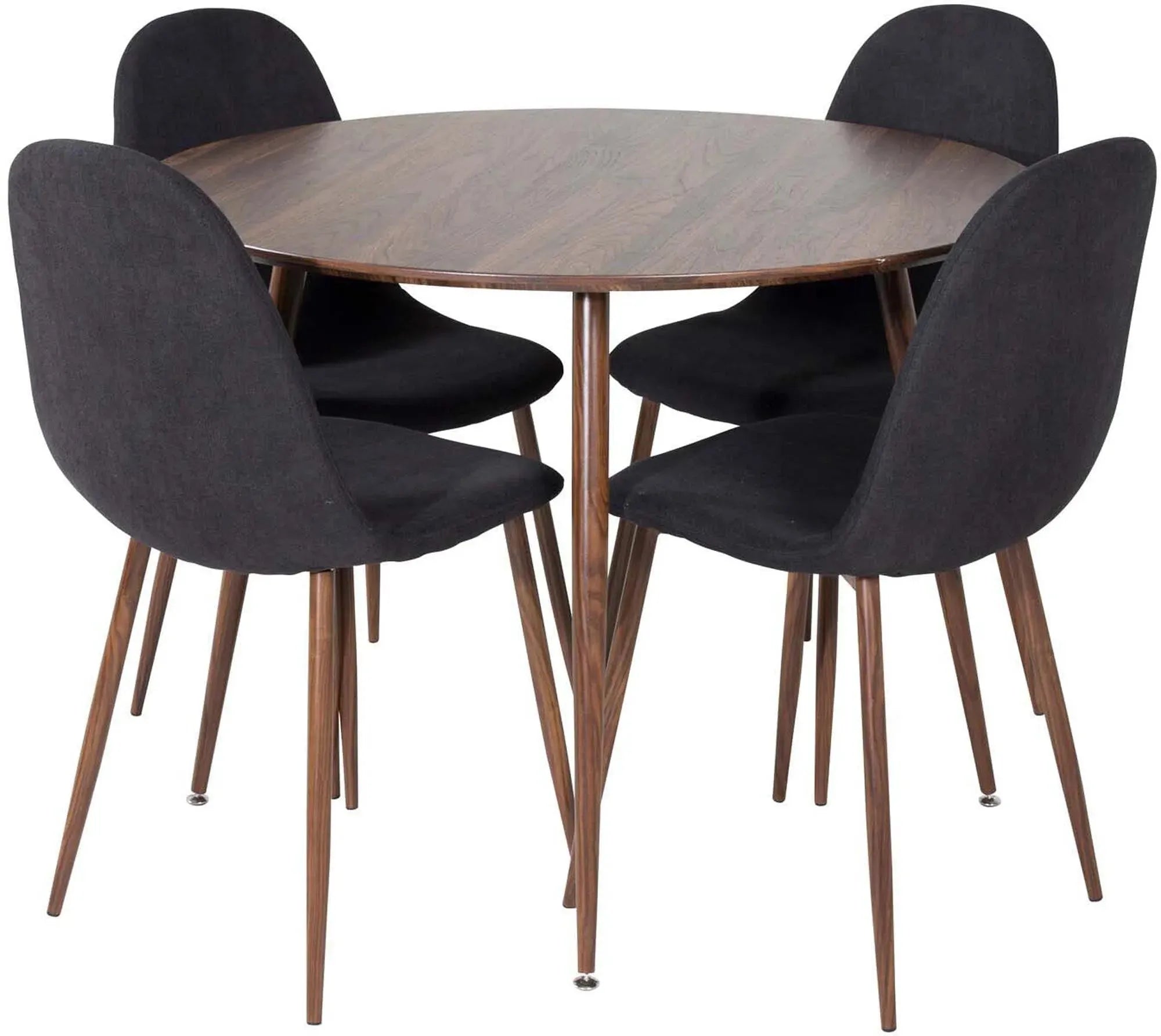 Modernes Plaza Esszimmerset: 100cm Tisch & 4 Stühle von Venture Home.