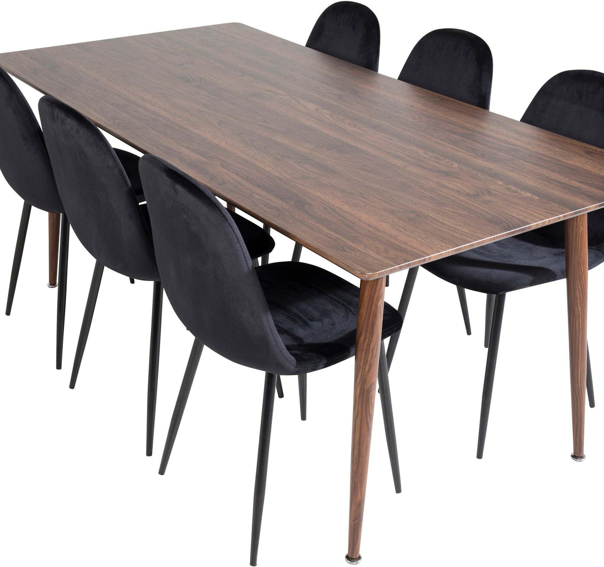 Polar Esszimmerset + Polar 180cm/6St. in Schwarz präsentiert im Onlineshop von KAQTU Design AG. Esszimmerset ist von Venture Home