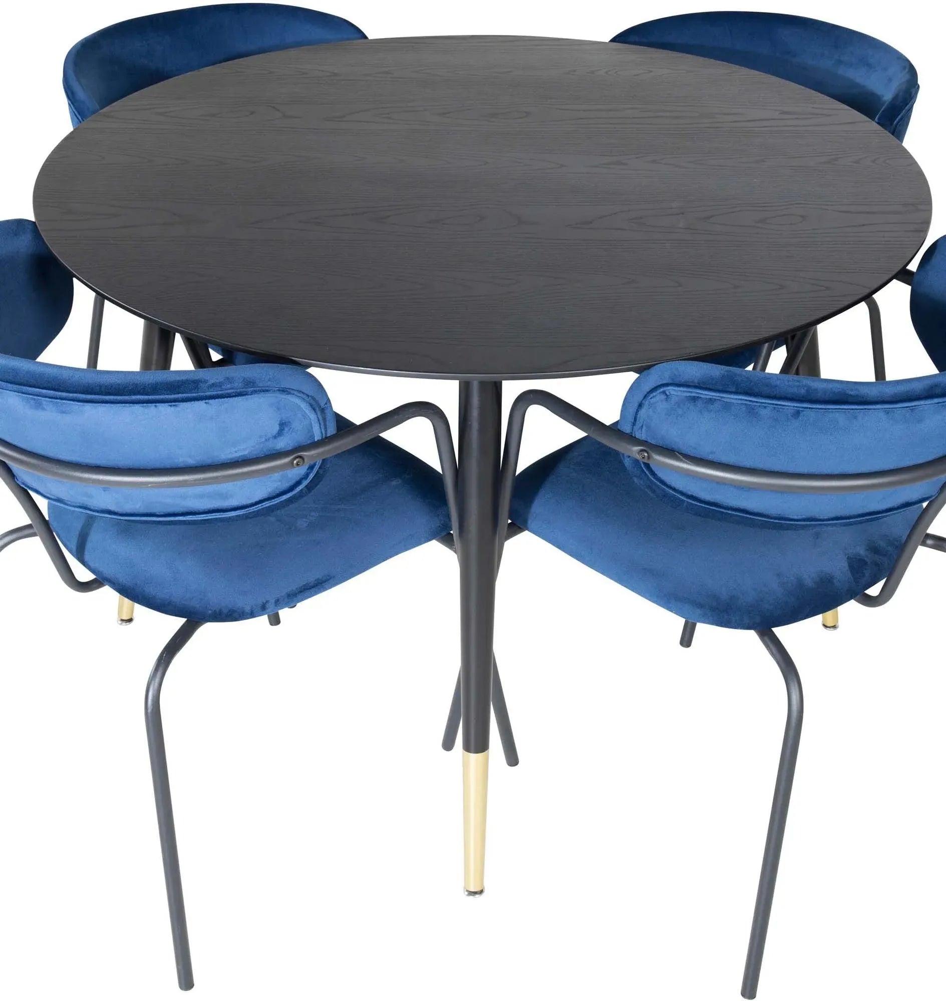 Modernes Esszimmerset Dipp + Arrow: Stilvoller Tisch mit 4 Stühlen.