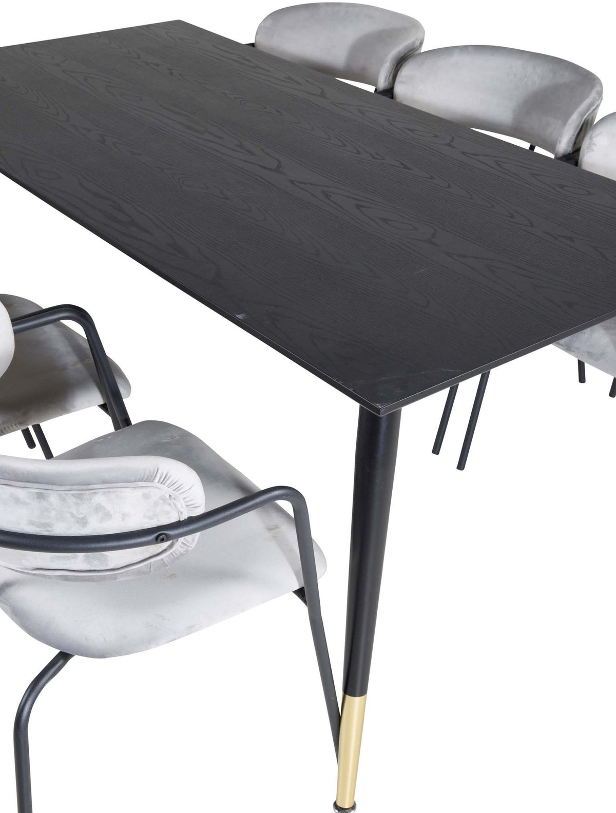 Dipp Esszimmerset + Arrow 180cm/6St. in Weiss / Schwarz präsentiert im Onlineshop von KAQTU Design AG. Esszimmerset ist von Venture Home
