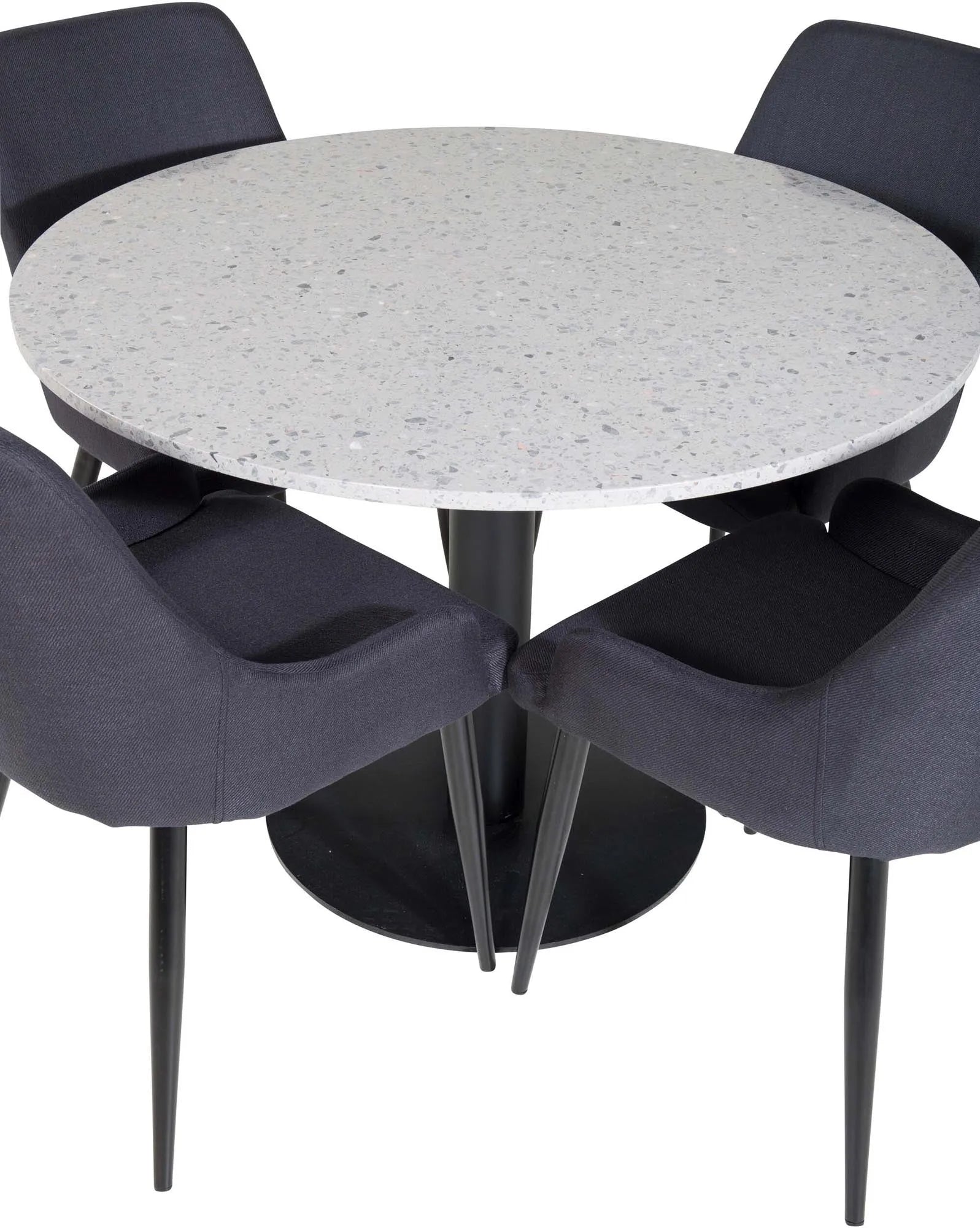 Modernes Razzia Esszimmerset mit rundem Plaza Tisch von Venture Home.