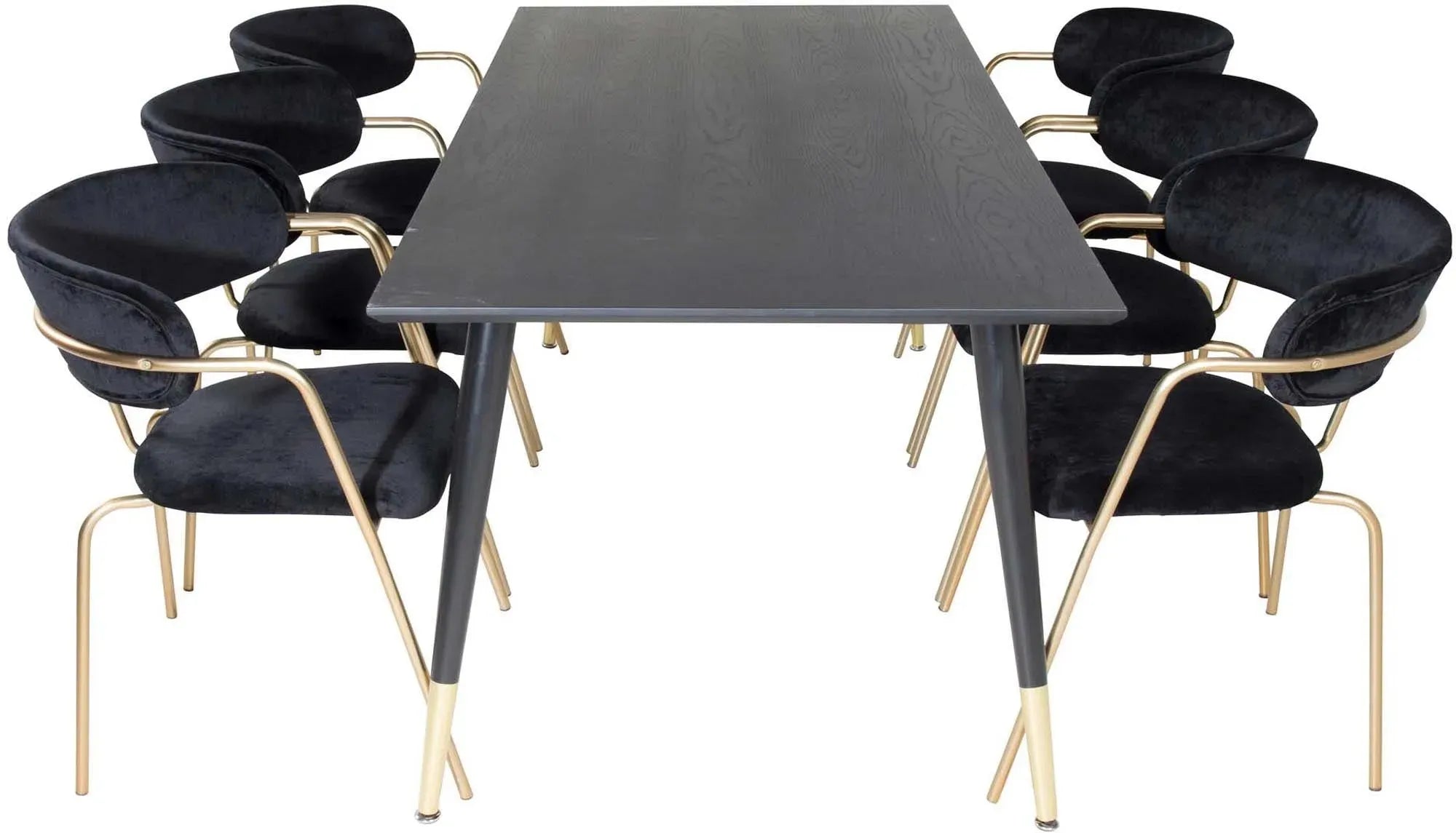 Elegantes Dipp Esszimmerset mit 180cm Tisch und 6 Stühlen von Venture.
