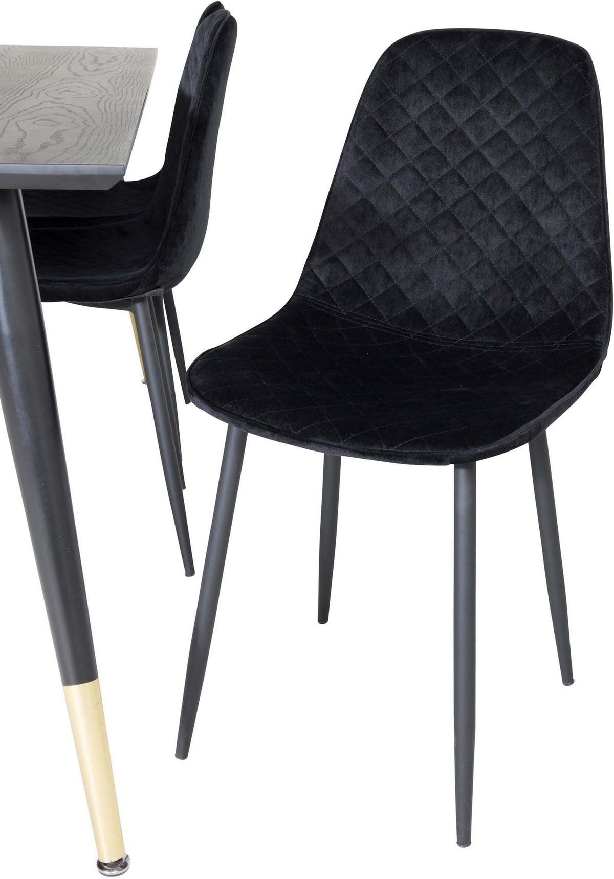 Dipp Esszimmerset + Polar Diamond 180cm/6St. in Schwarz präsentiert im Onlineshop von KAQTU Design AG. Esszimmerset ist von Venture Home