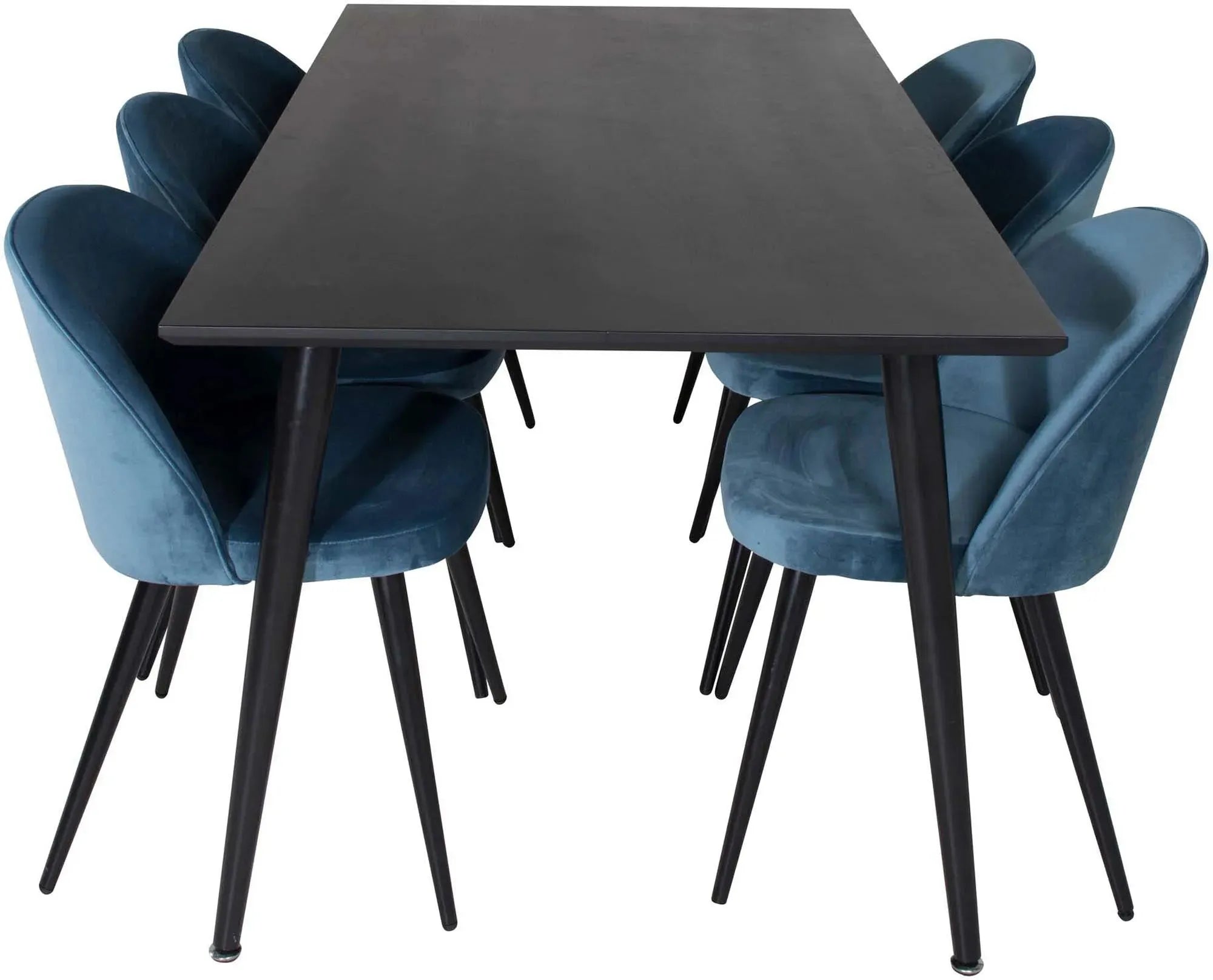 Elegantes Dipp Esszimmerset 180cm für 6, samtig, von Venture Home.