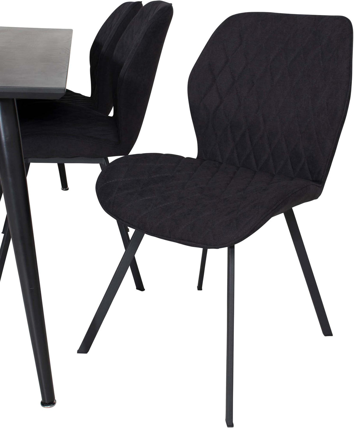 Dipp Esszimmerset + Gemma 180cm/6St. in Schwarz / Schwarz präsentiert im Onlineshop von KAQTU Design AG. Esszimmerset ist von Venture Home