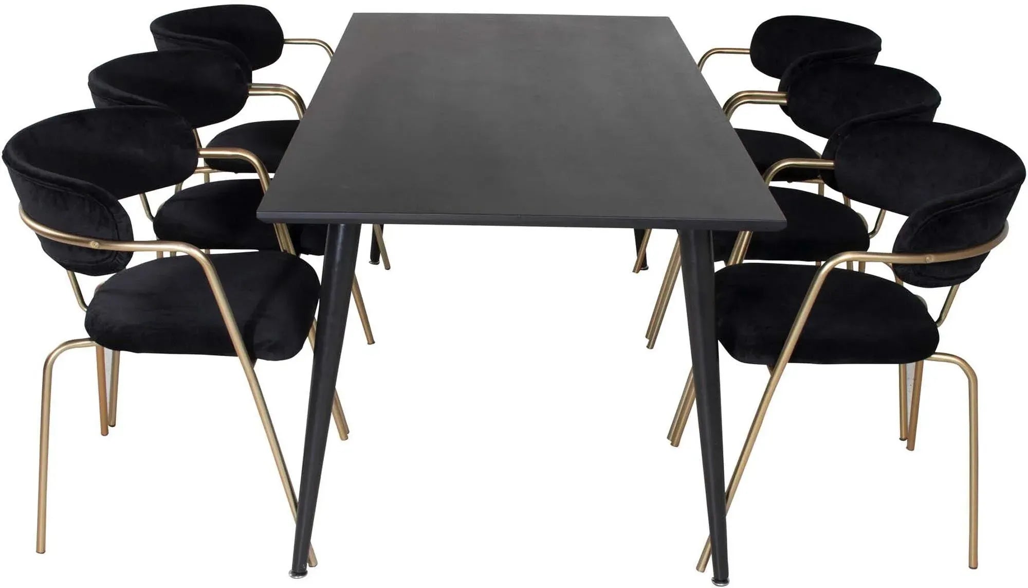 Modernes Dipp Esszimmerset mit 180cm Tisch und 6 Stühlen von Venture.