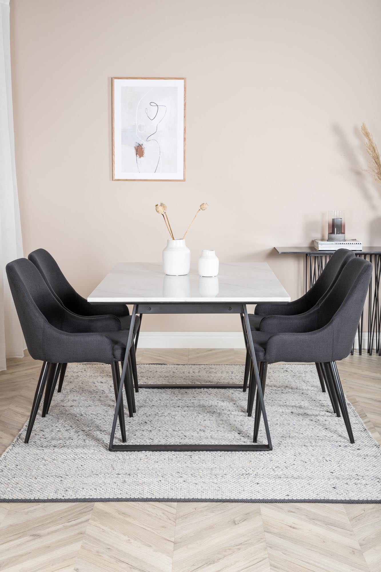 Estelle Esszimmerset + Plaza 140cm/4St.