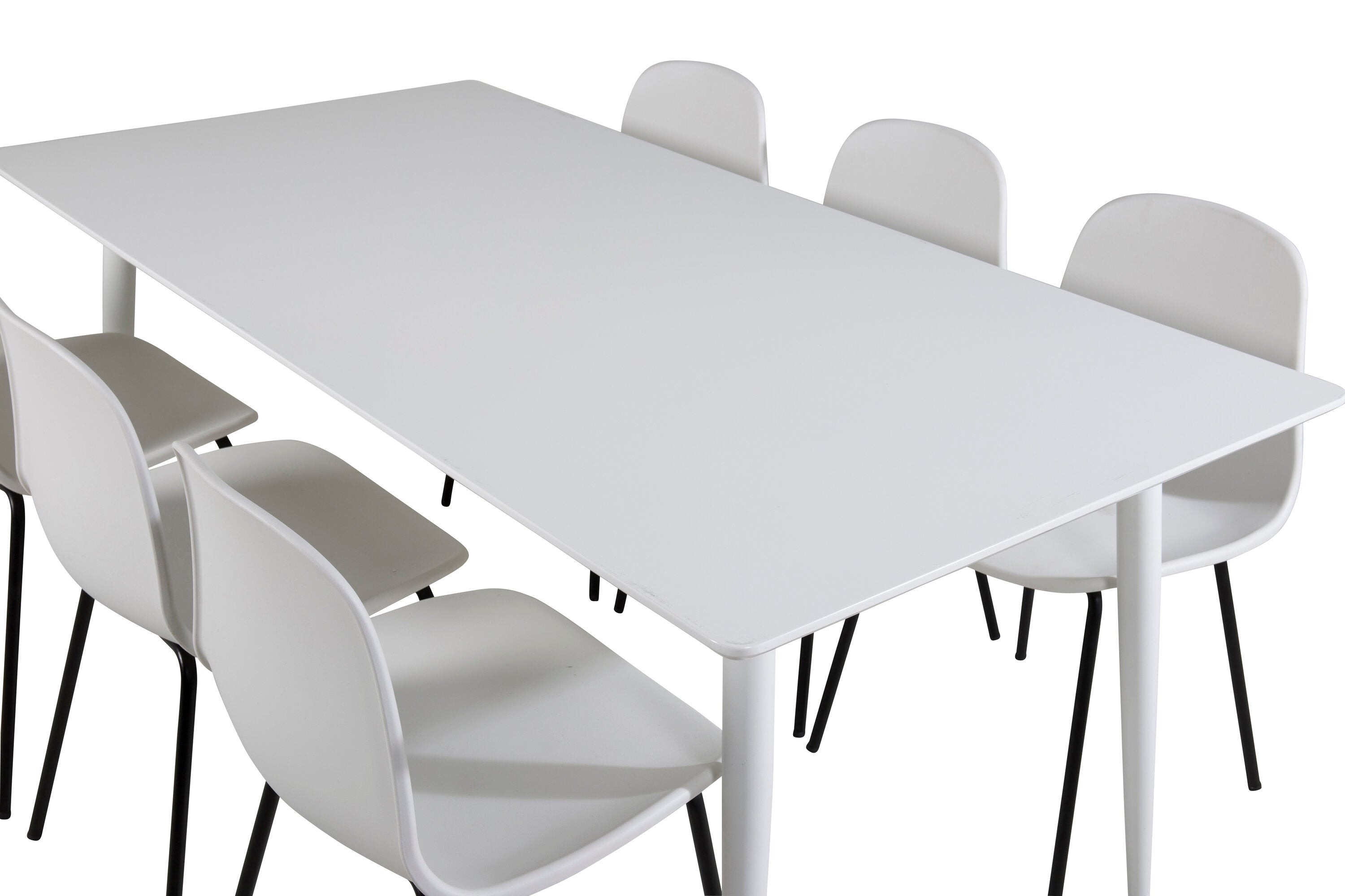 Polar Esszimmerset + Arctic 180cm/6St. in Schwarz-Weiss präsentiert im Onlineshop von KAQTU Design AG. Esszimmerset ist von Venture Home