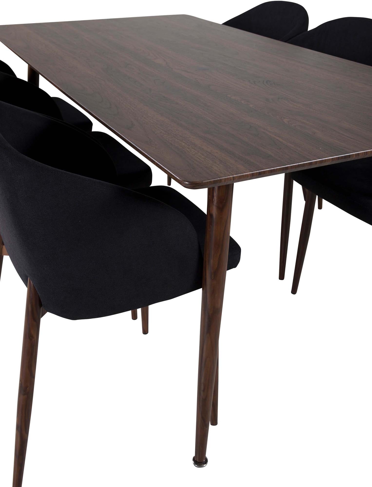 Elegantes Polar Esszimmerset 180cm mit 6 Stühlen von Venture Home.