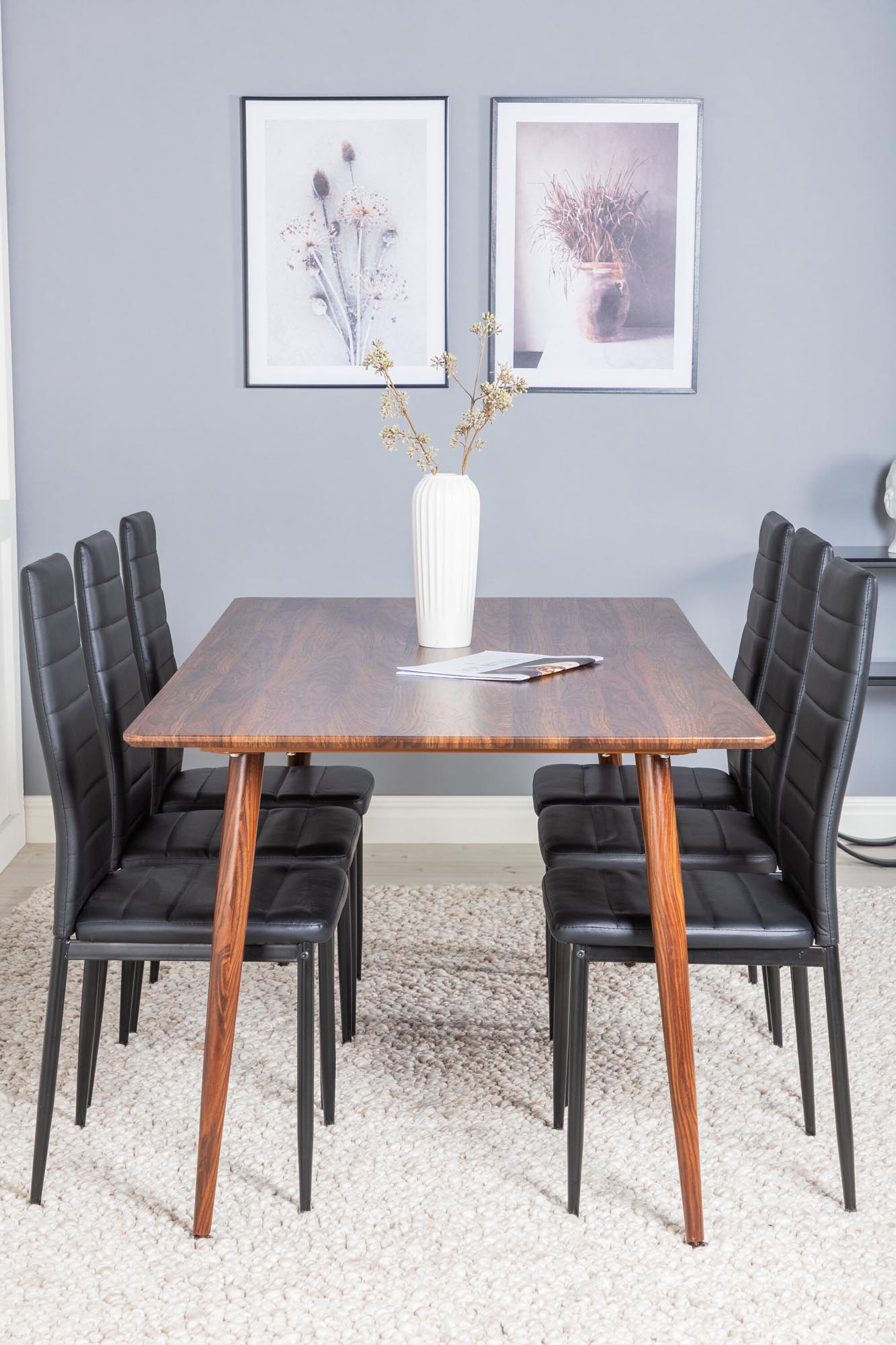 Modernes Polar Esszimmerset von Venture Home für 6 Personen. Robuste Materialien und elegantes Design für unvergessliche Momente.