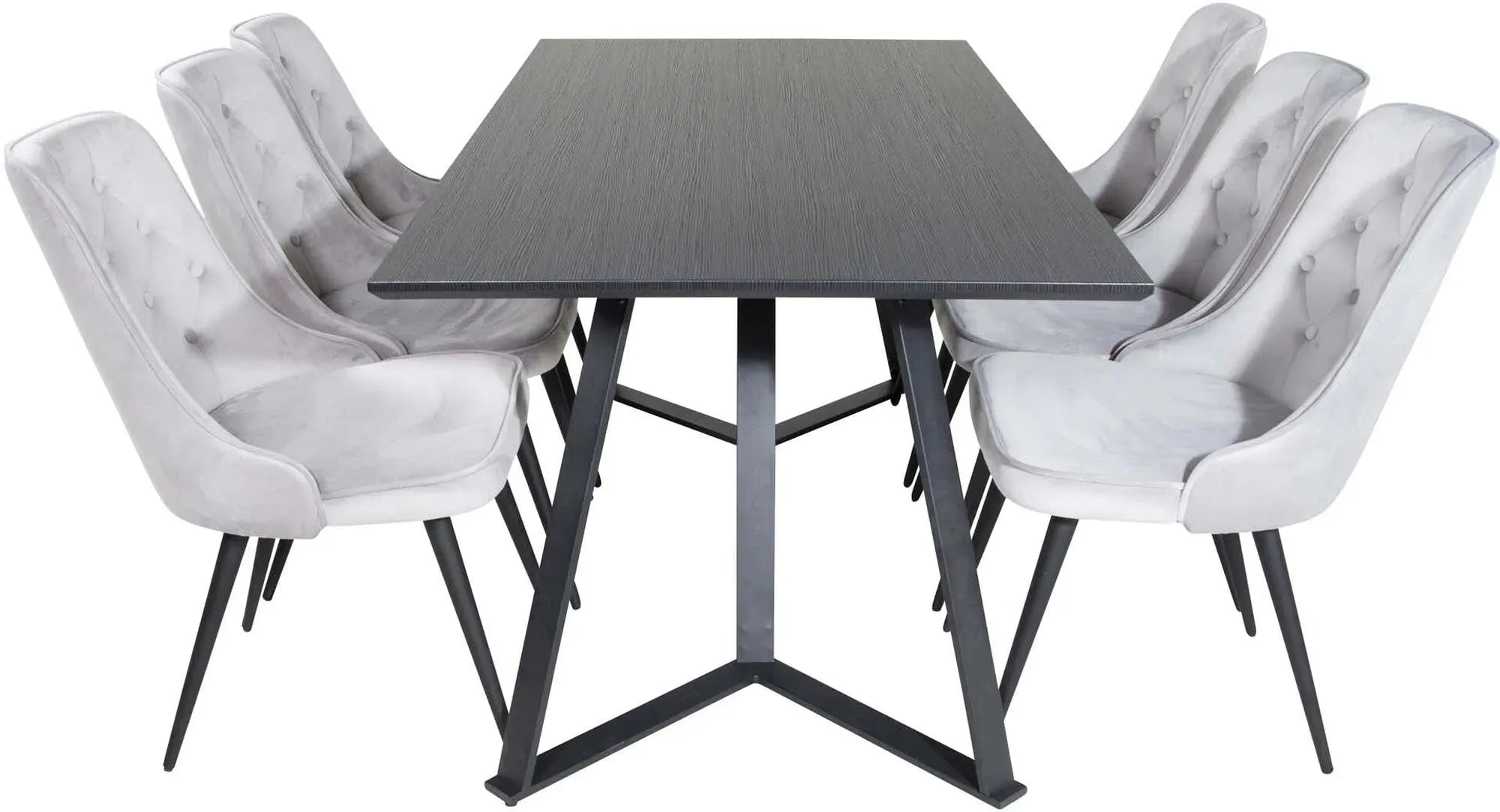 Elegantes Marina Esszimmerset Velvet: Komfort und Stil vereint.