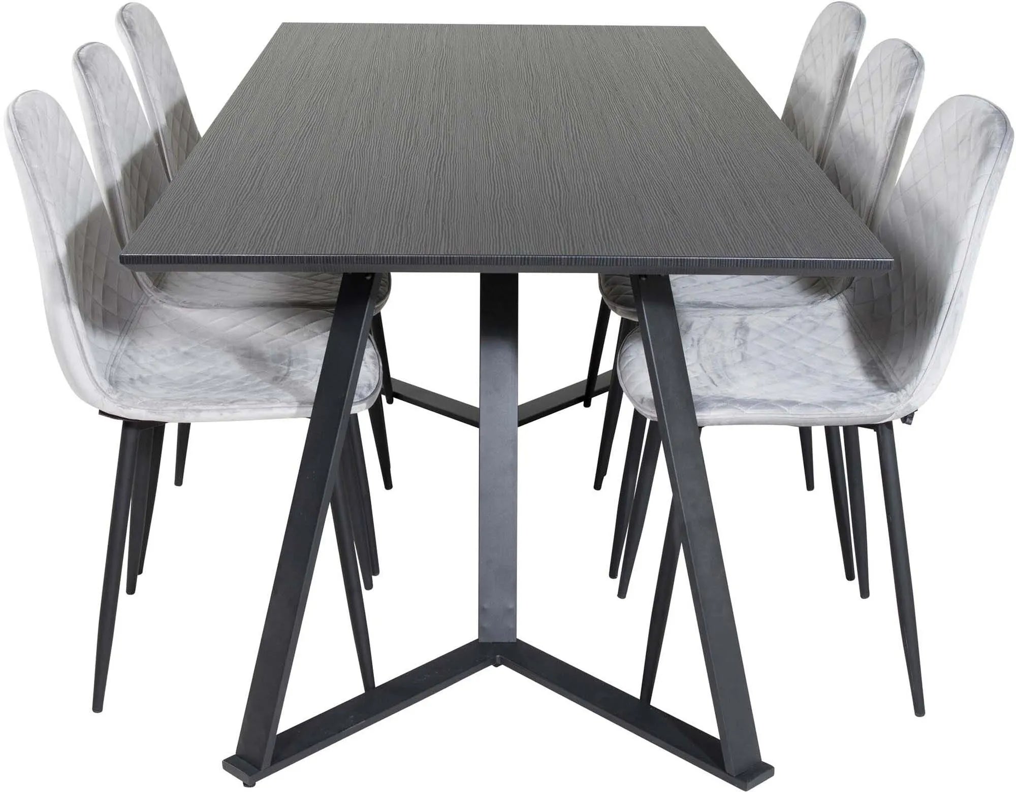 Marina Esszimmerset: 180cm Tisch mit 6 Stühlen, modernes Design, ideal für ein elegantes und stilvolles Esszimmer.