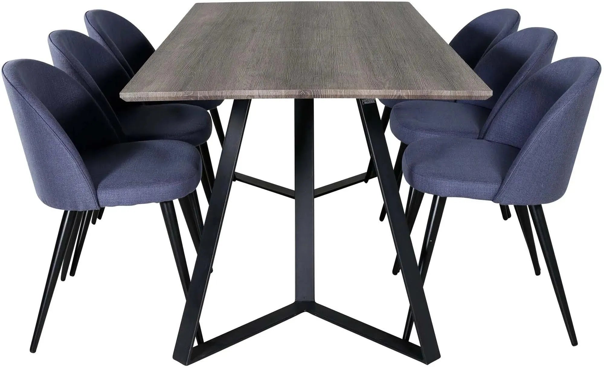 Elegantes Marina Esszimmerset Velvet 180cm für stilvolle Dinner.