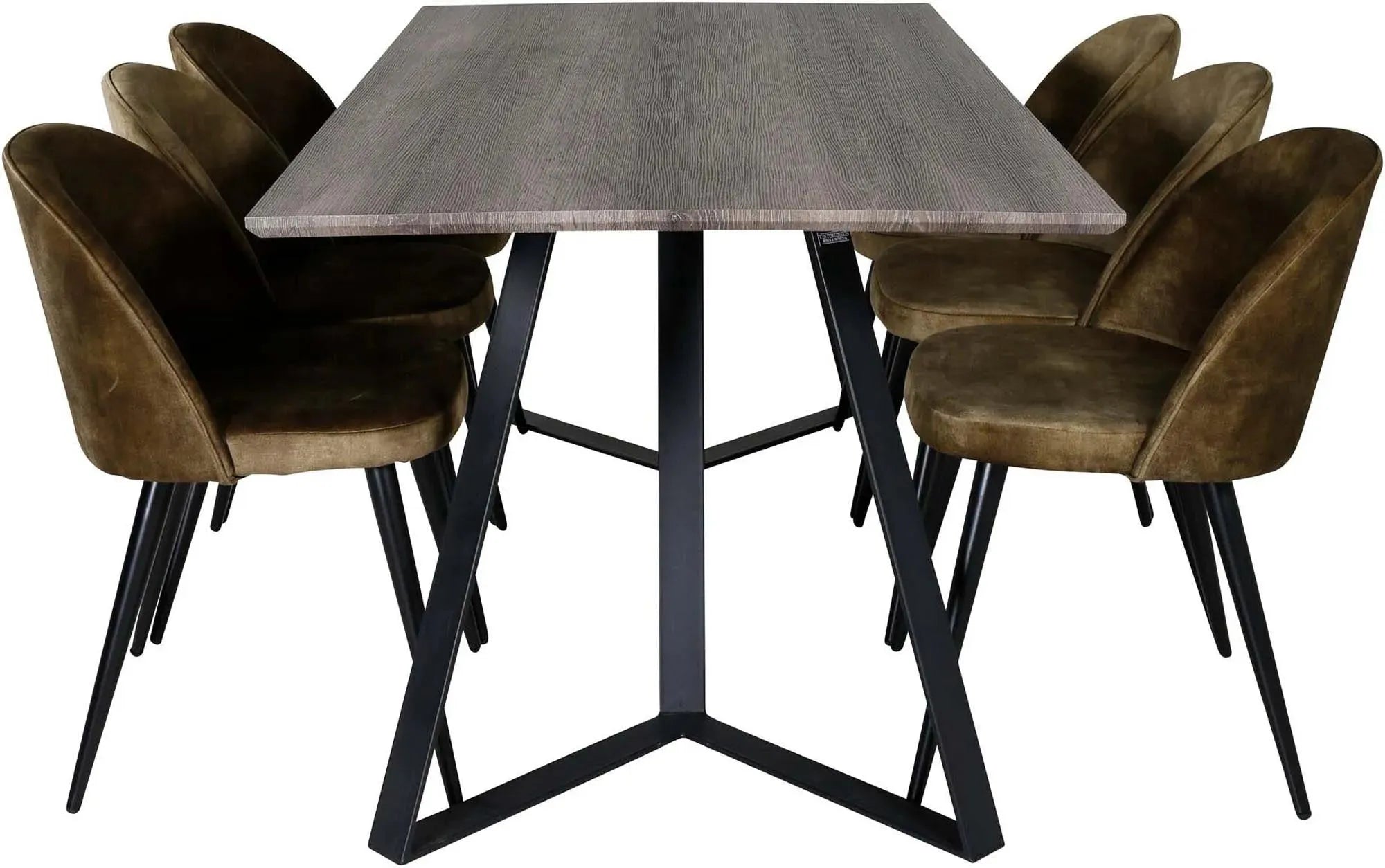 Elegantes Marina Esszimmerset Velvet: Komfort und Stil vereint.