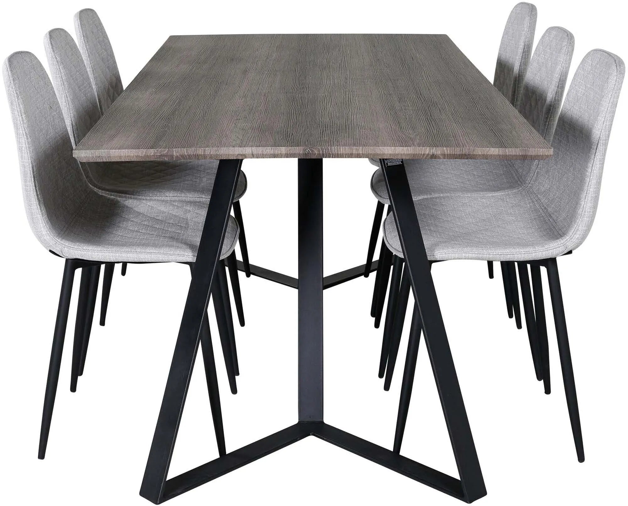 Das Marina Esszimmerset von Venture Home: Stilvoller 180cm Tisch mit 6 Stühlen, modernes Design, ideal für Ihr Esszimmer.