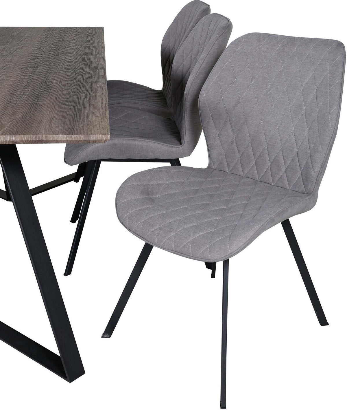 Marina Esszimmerset Gemma 180cm/6St. in Braun / Schwarz / Grau präsentiert im Onlineshop von KAQTU Design AG. Esszimmerset ist von Venture Home