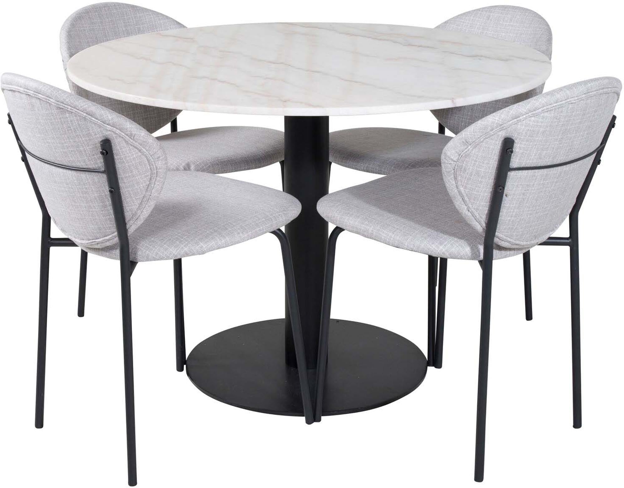 Estelle Esszimmerset + Vault ⌀106cm/4St.