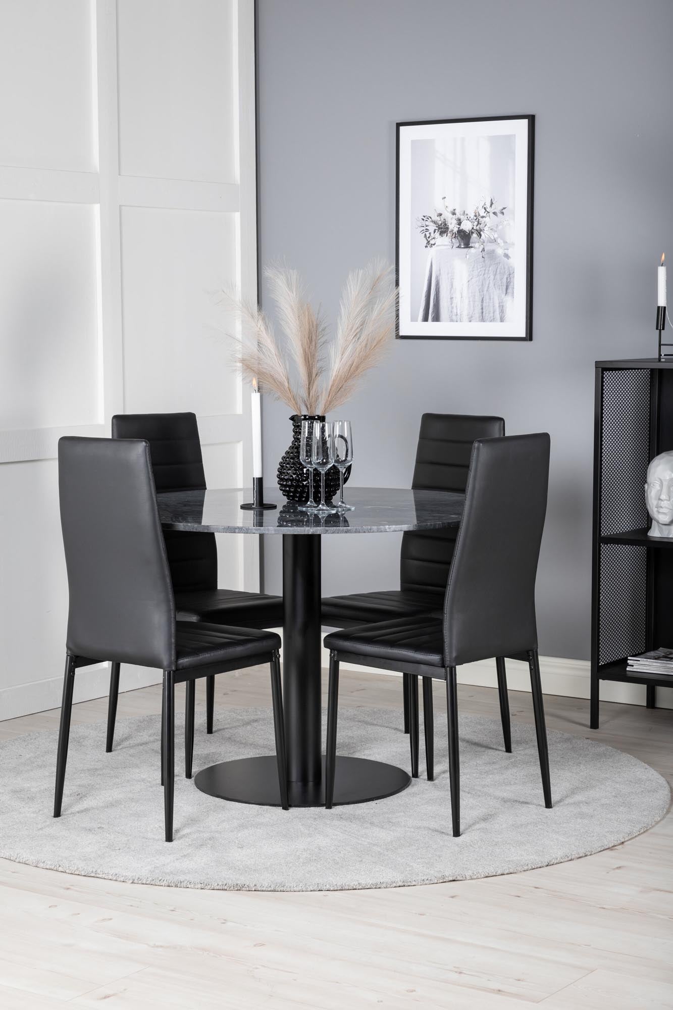 Estelle Esszimmerset + Slim ⌀106cm/4St.