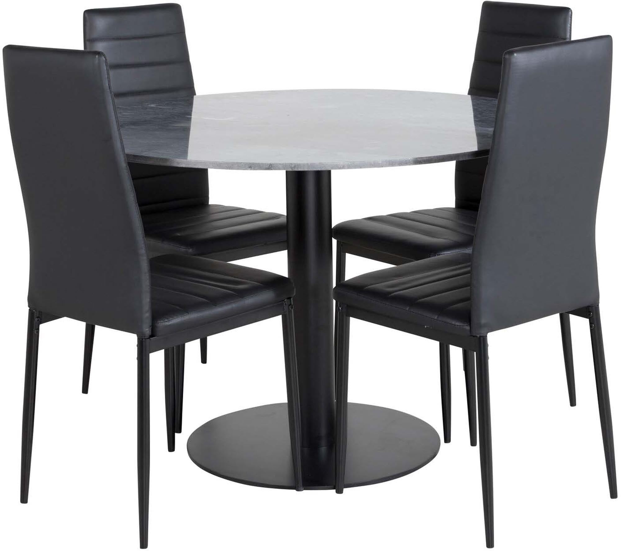 Estelle Esszimmerset + Slim ⌀106cm/4St.