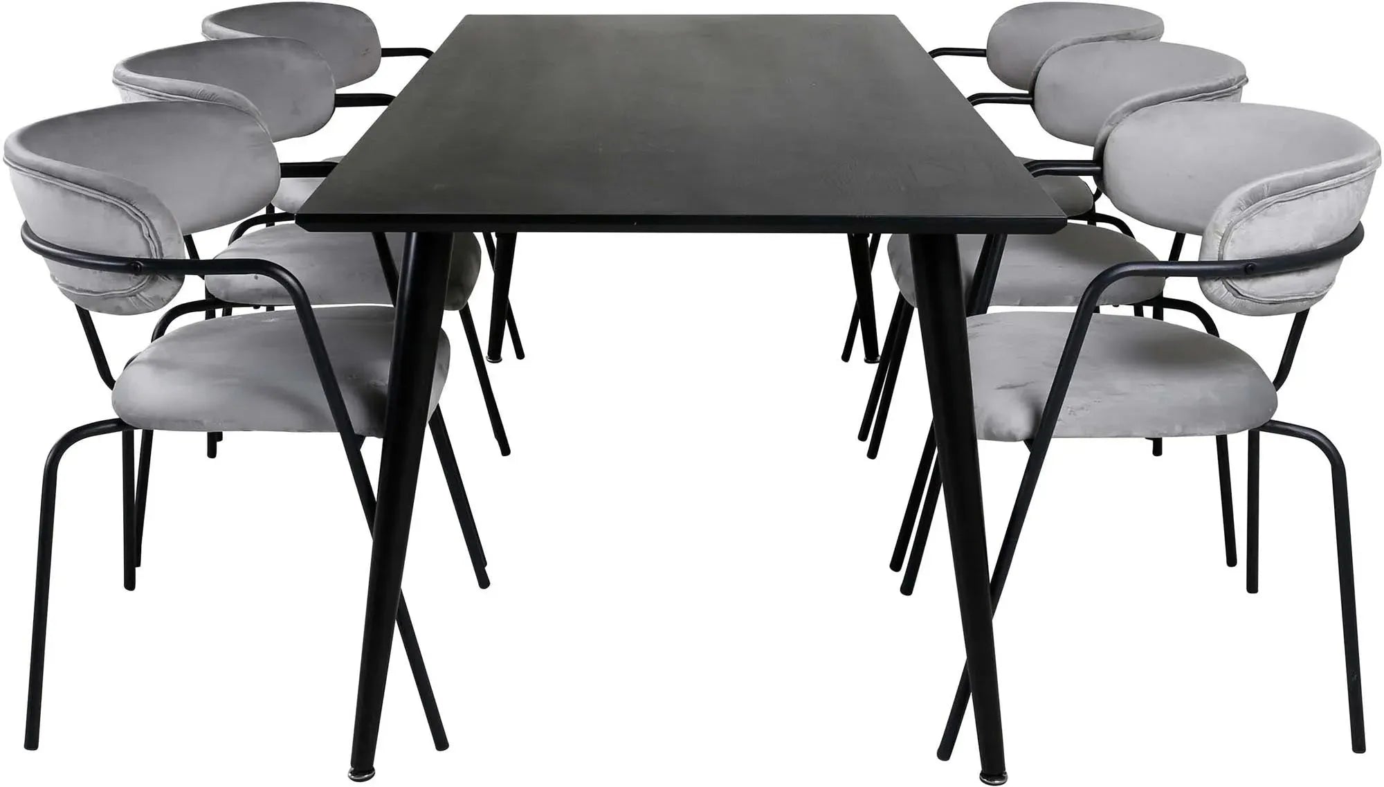 Modernes Dipp Esszimmerset mit 180cm Tisch und 6 Stühlen von Venture.