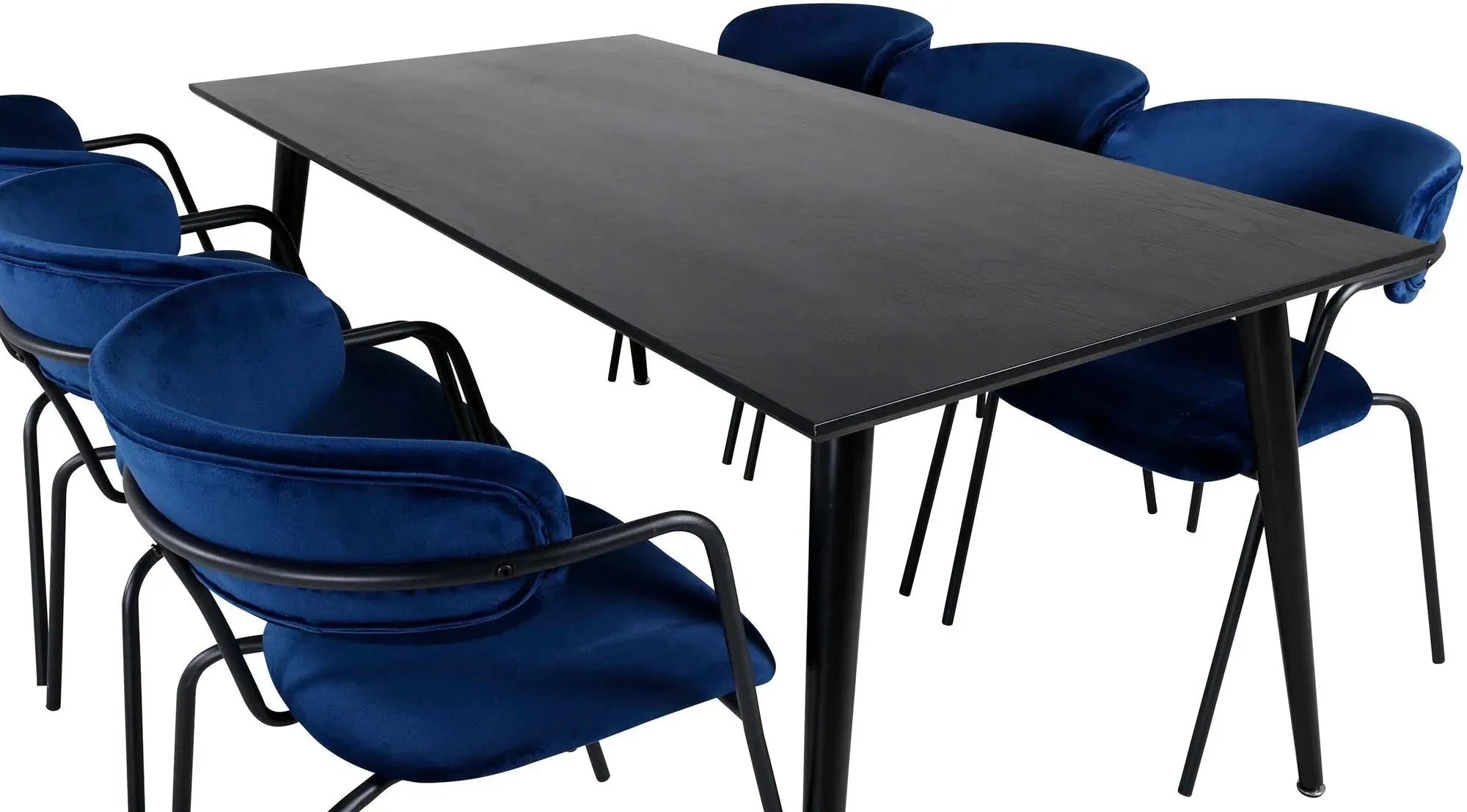 Elegantes Dipp Esszimmerset mit 180cm Tisch und 6 Stühlen von Venture.