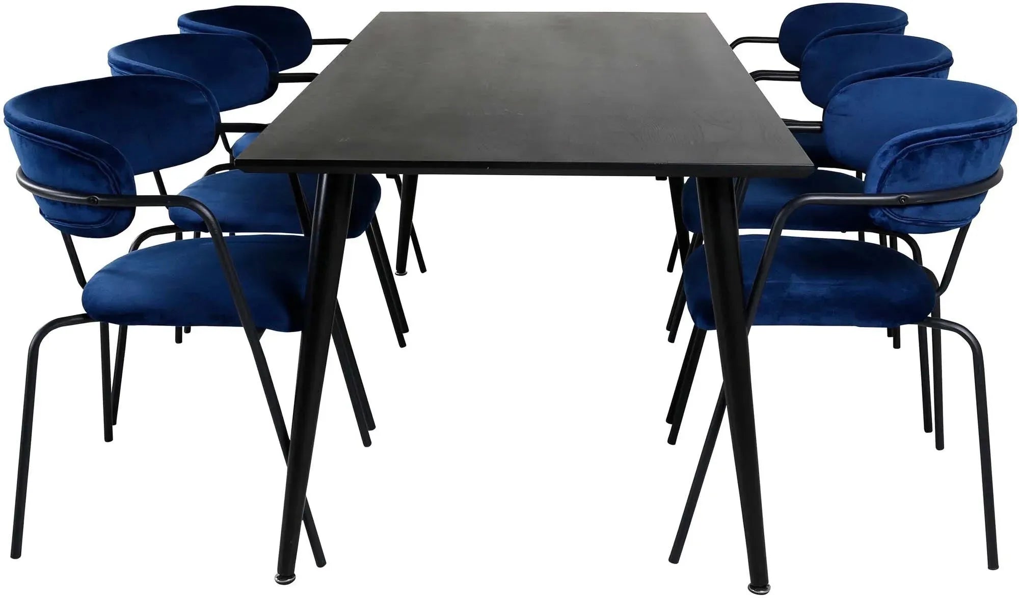 Stilvolles Dipp Esszimmerset mit 180cm Tisch und 6 Stühlen von Venture.