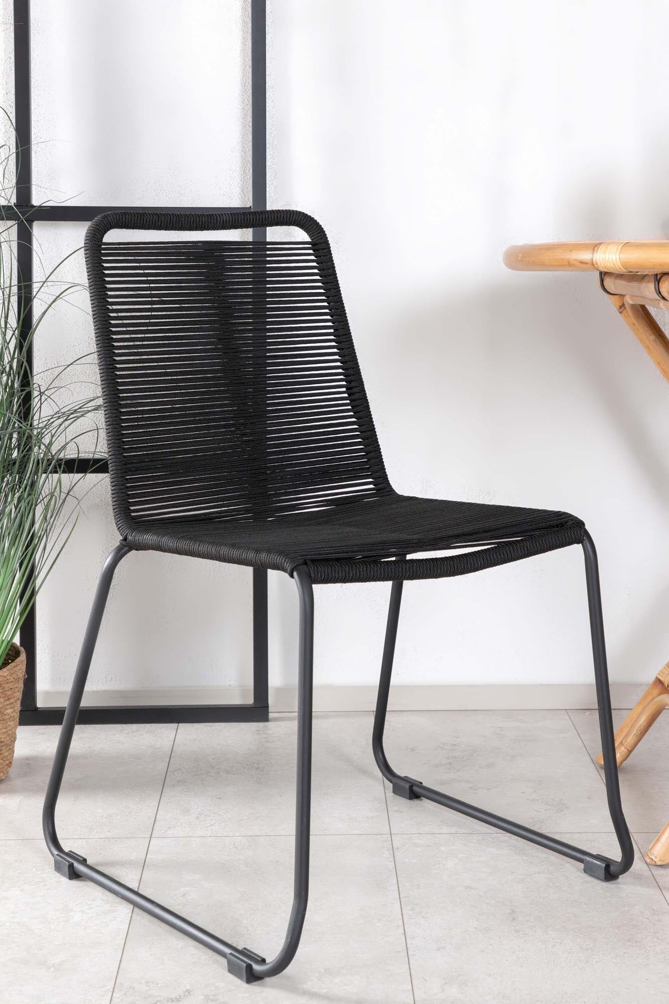 Cane Outdoor-Tischset ⌀80cm/2St. in Schwarz präsentiert im Onlineshop von KAQTU Design AG. Gartentischset ist von Venture Home