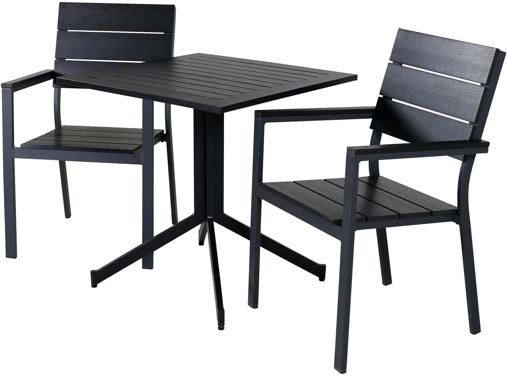 Way Outdoor-Tischset + Levels 70cm/2St. in Schwarz präsentiert im Onlineshop von KAQTU Design AG. Gartentischset ist von Venture Home